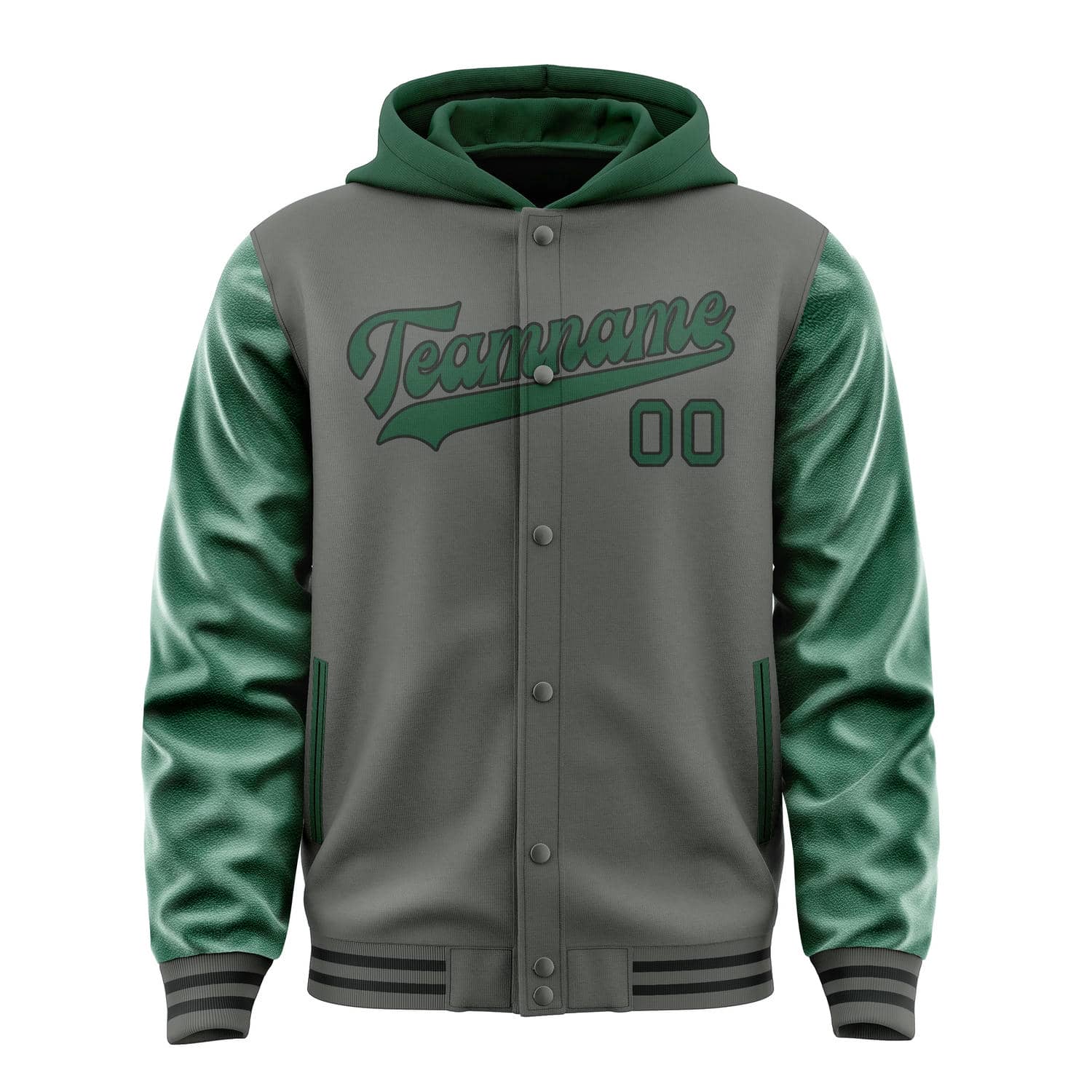 Custom Dark Grey Green Jacket