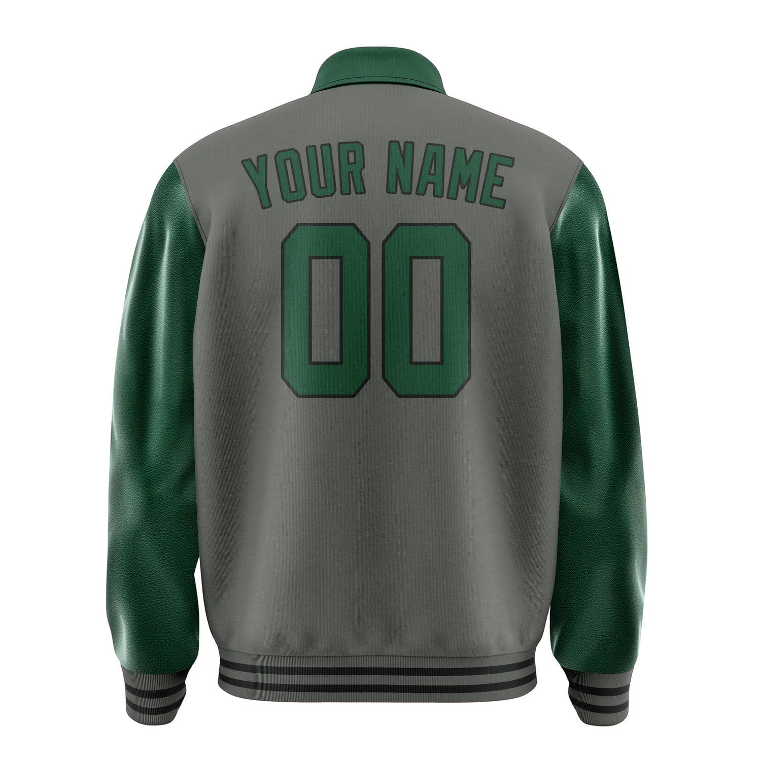 Custom Dark Grey Green Jacket