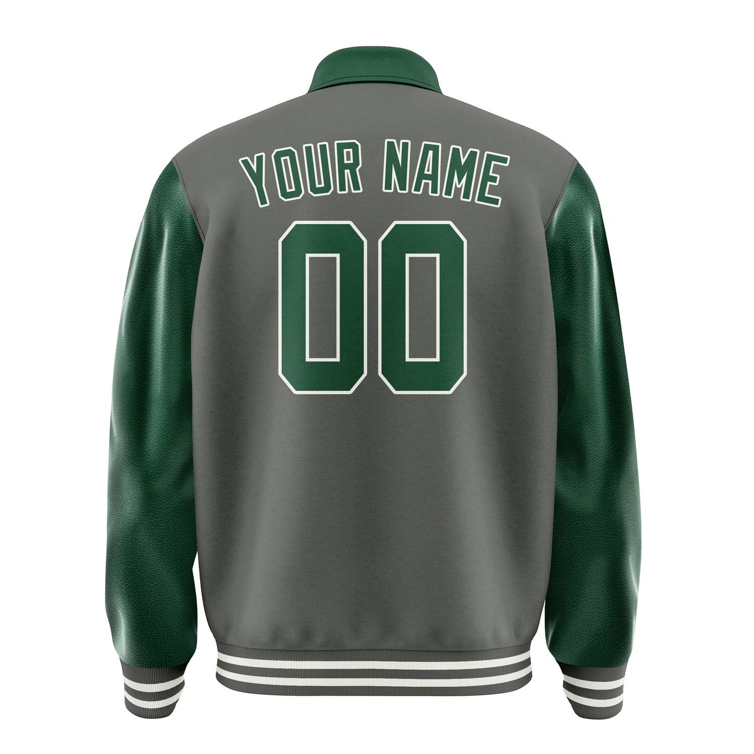 Custom Dark Grey Green Jacket