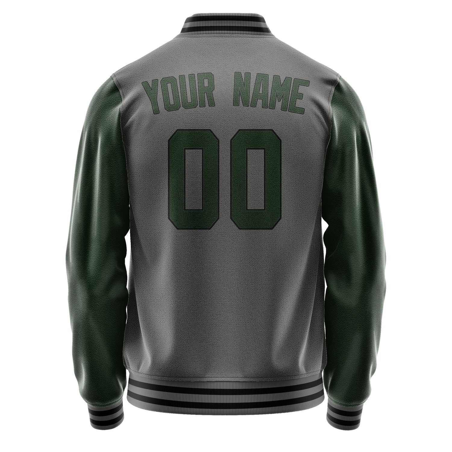 Custom Dark Grey Dark Green Jacket JA2020062017B31706