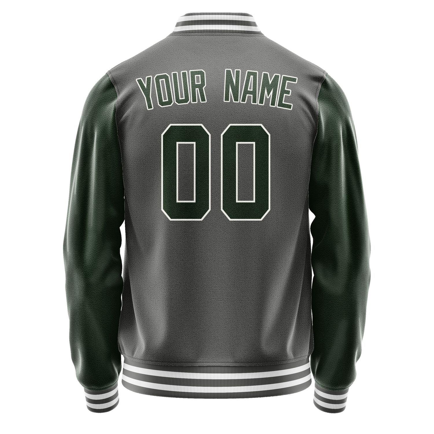 Custom Dark Grey Dark Green Jacket JA2020062018B31806
