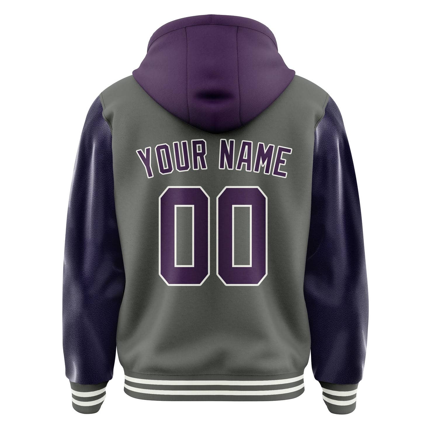 Custom Dark Grey Purple Jacket
