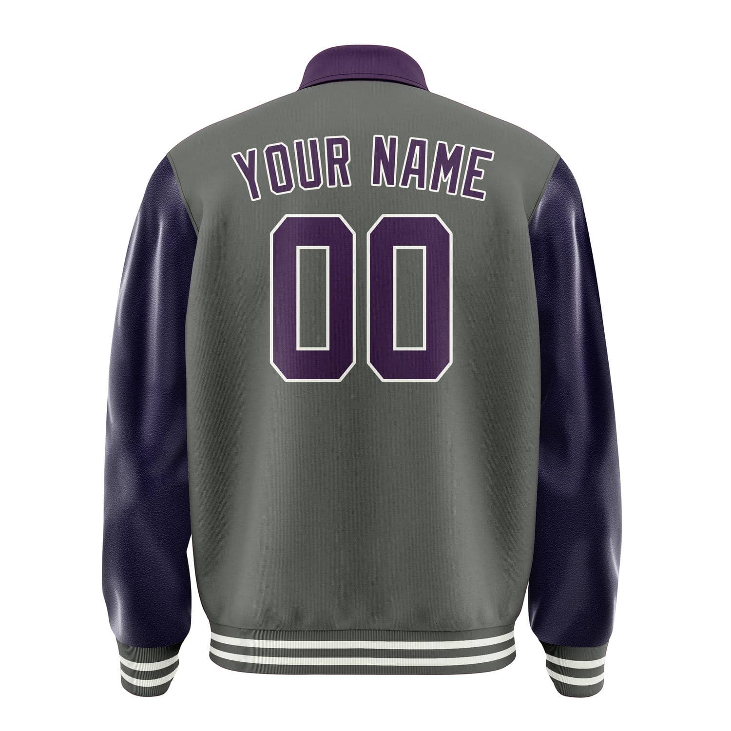 Custom Dark Grey Purple Jacket