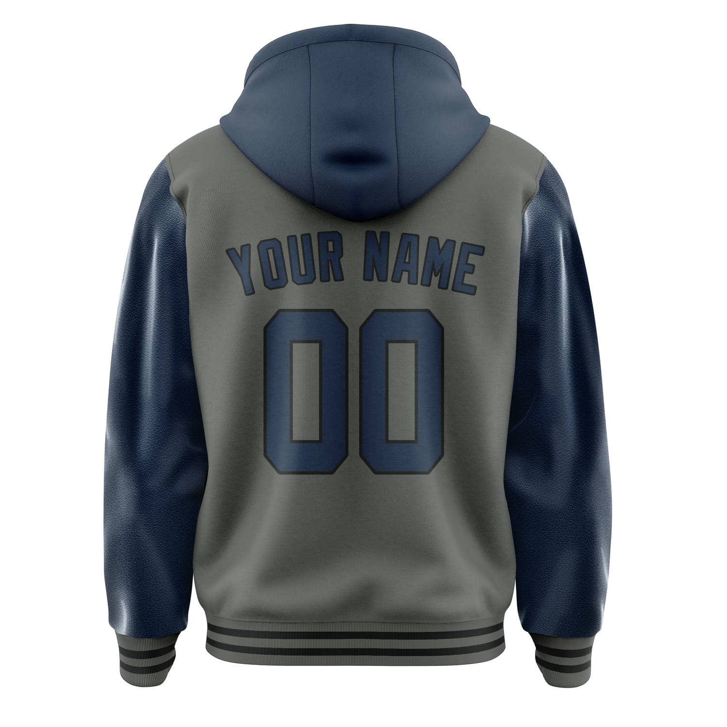 Custom Dark Grey Blue Jacket