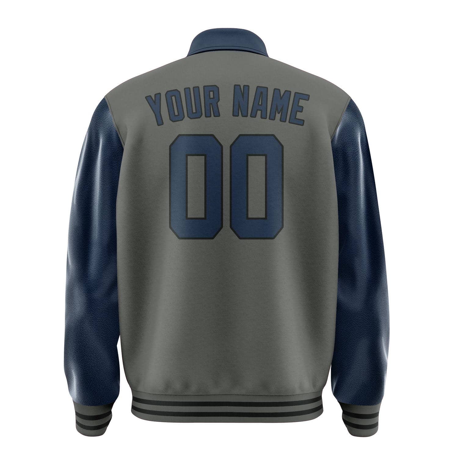 Custom Dark Grey Blue Jacket