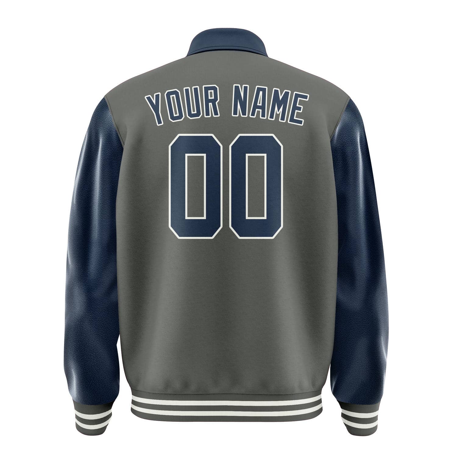 Custom Dark Grey Blue Jacket