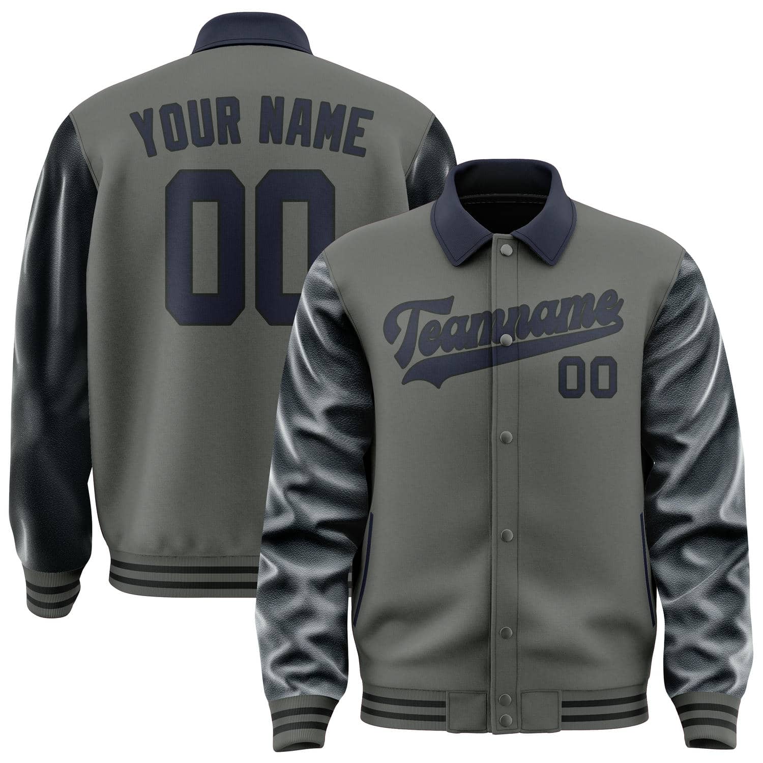 Custom Dark Grey Navy Jacket