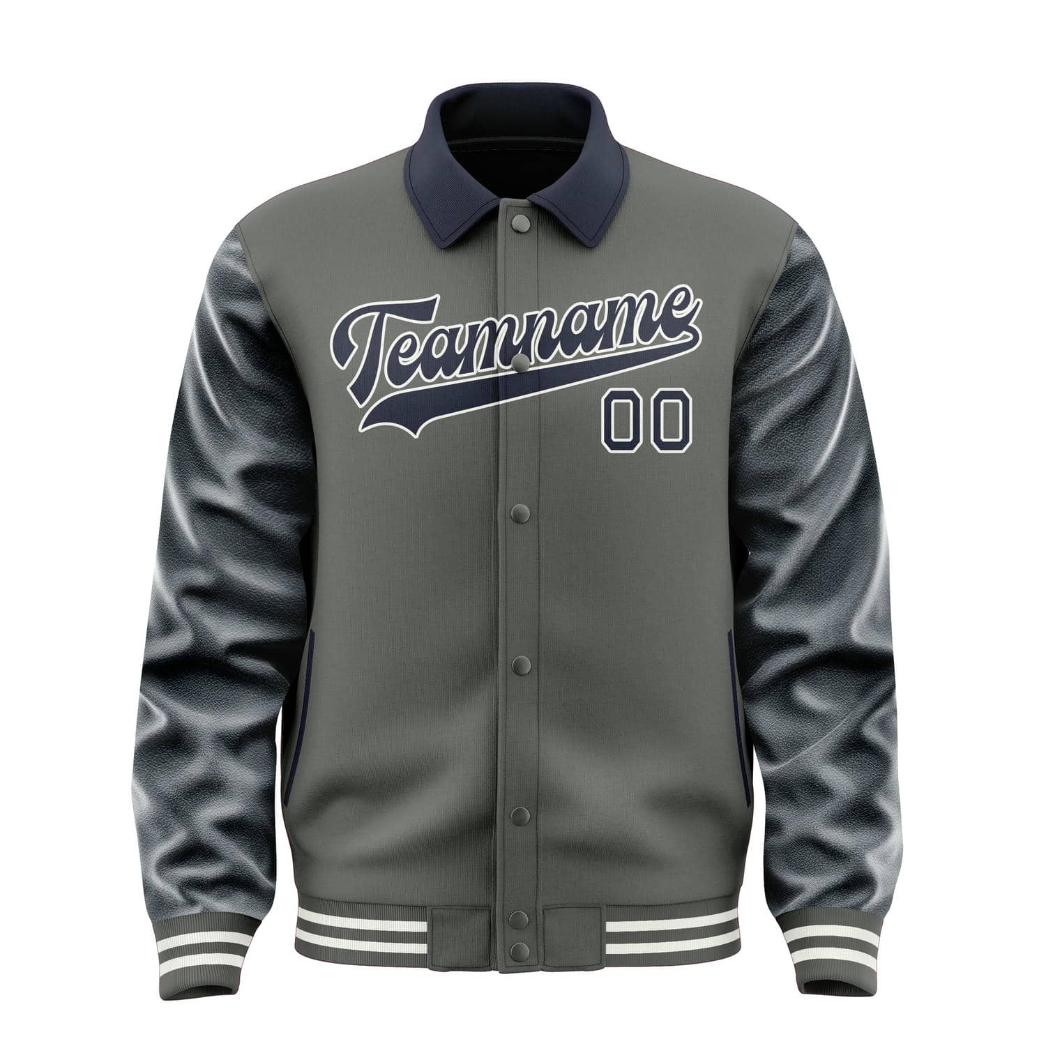 Custom Dark Grey Navy Jacket