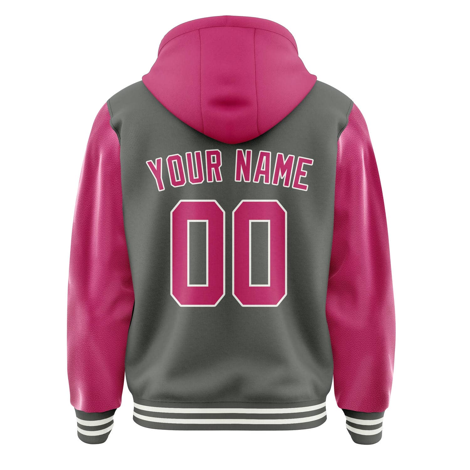 Custom Dark Grey Pink Jacket