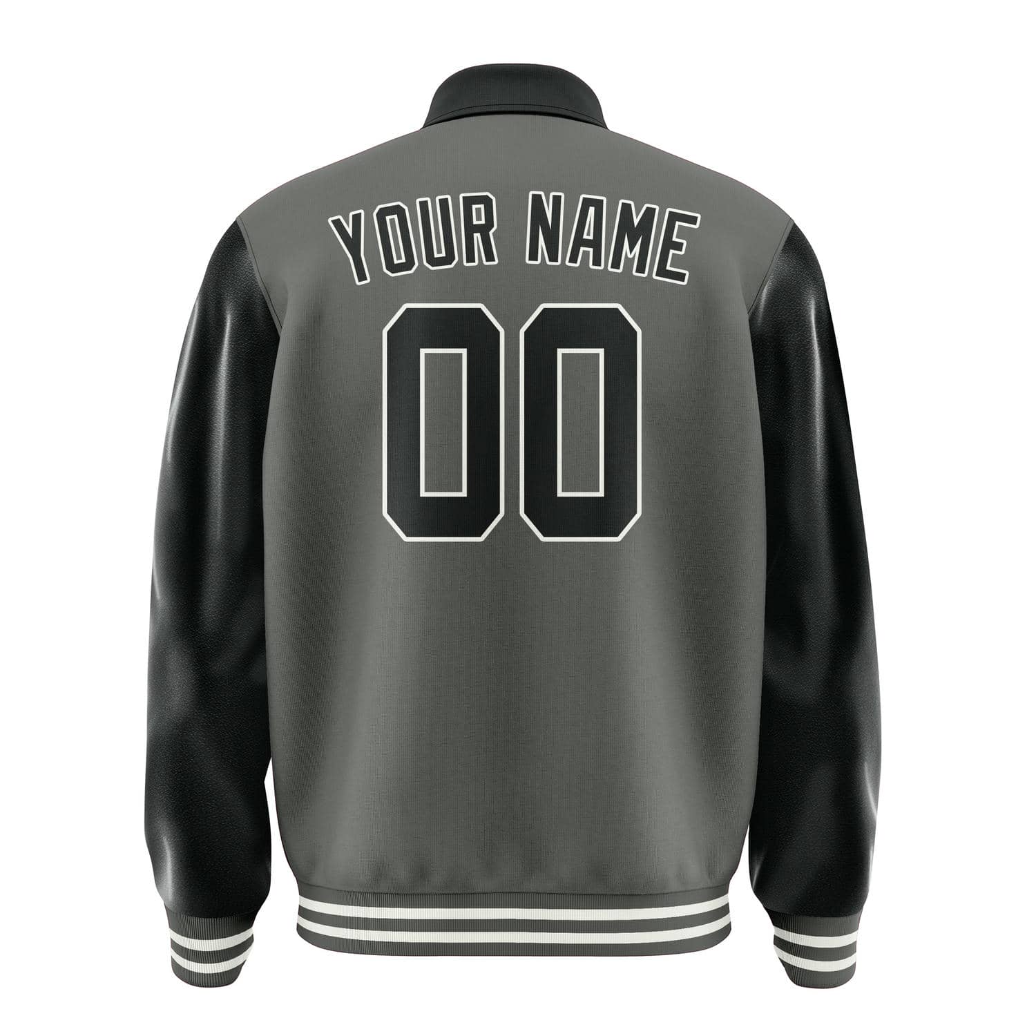 Custom Dark Grey Black Jacket