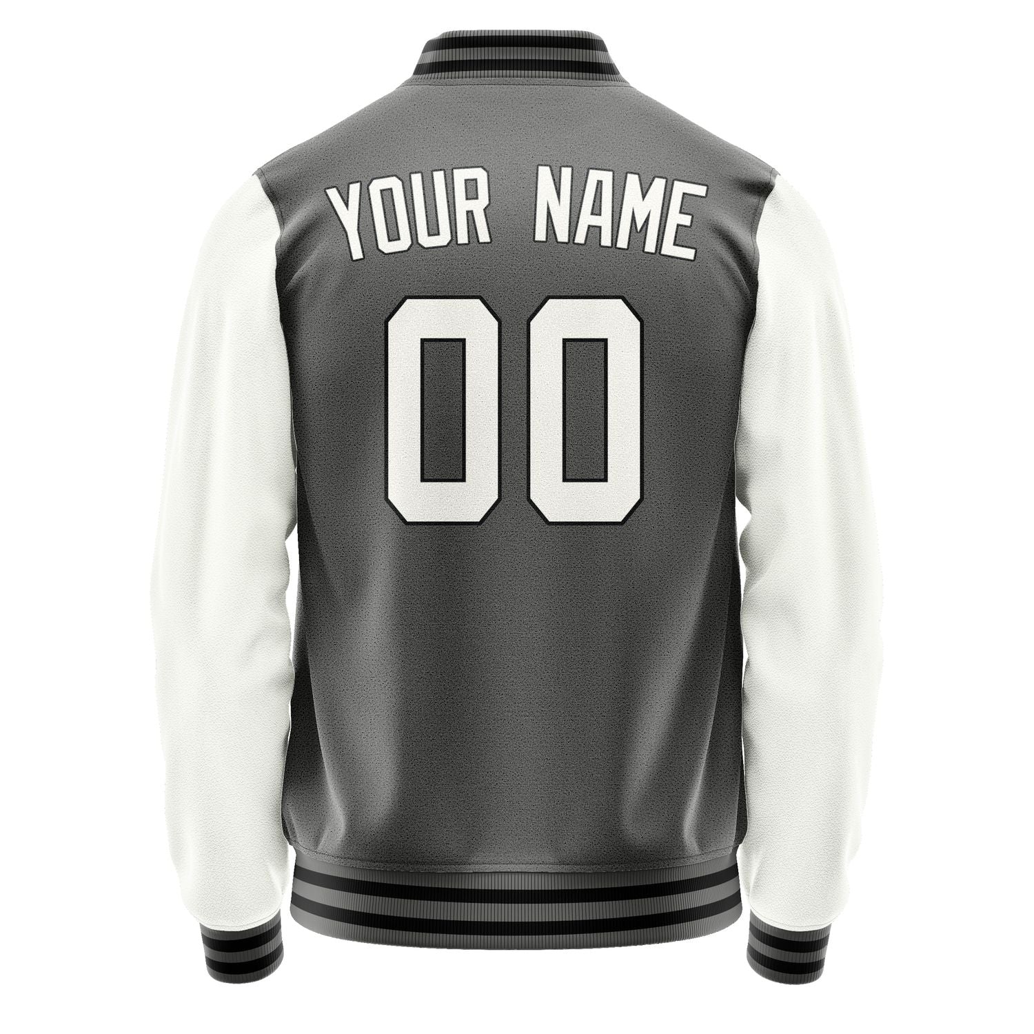 Custom Dark Grey White Jacket JA2020182017B31718