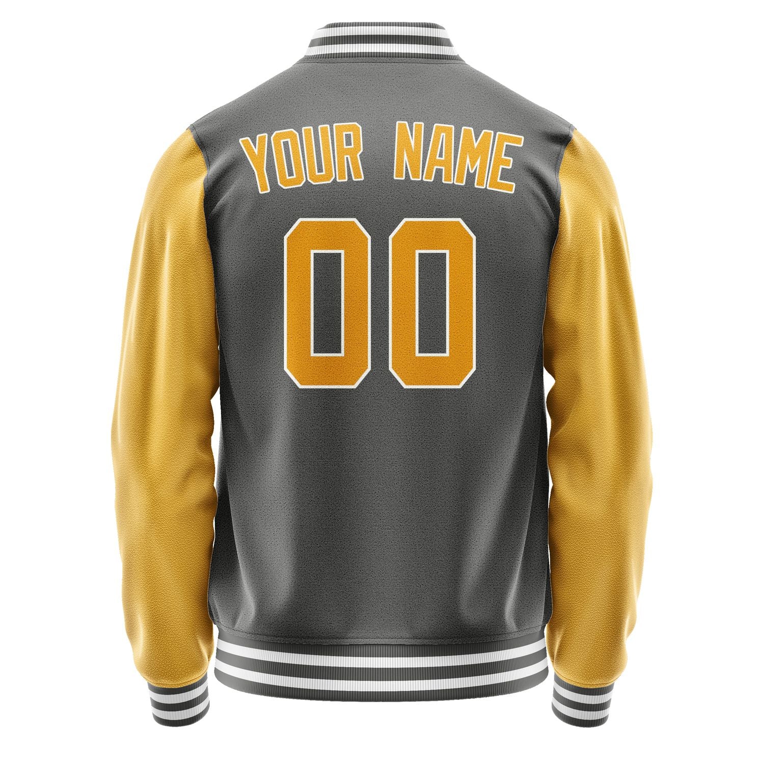 Custom Dark Grey Yellow Jacket JA2020192018B31819