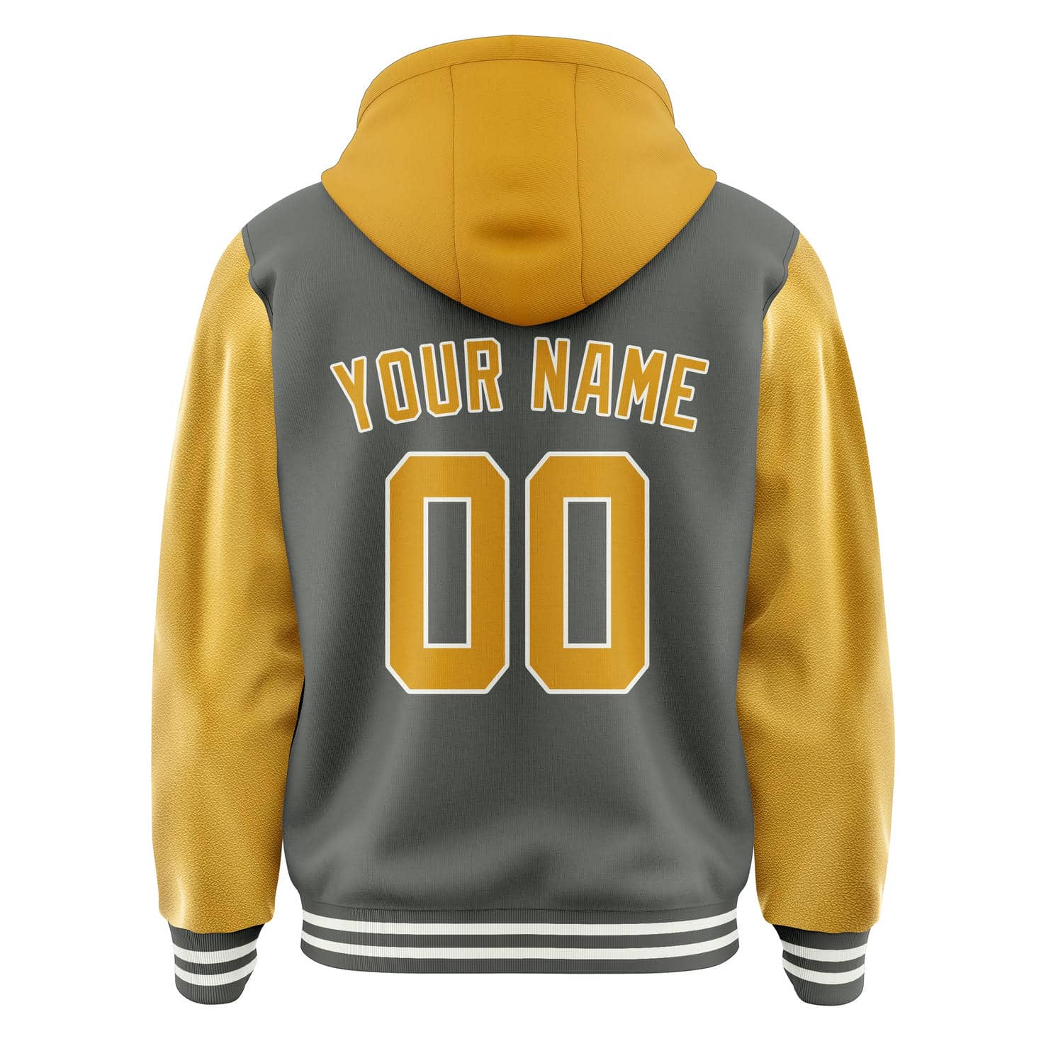 Custom Dark Grey Yellow Jacket