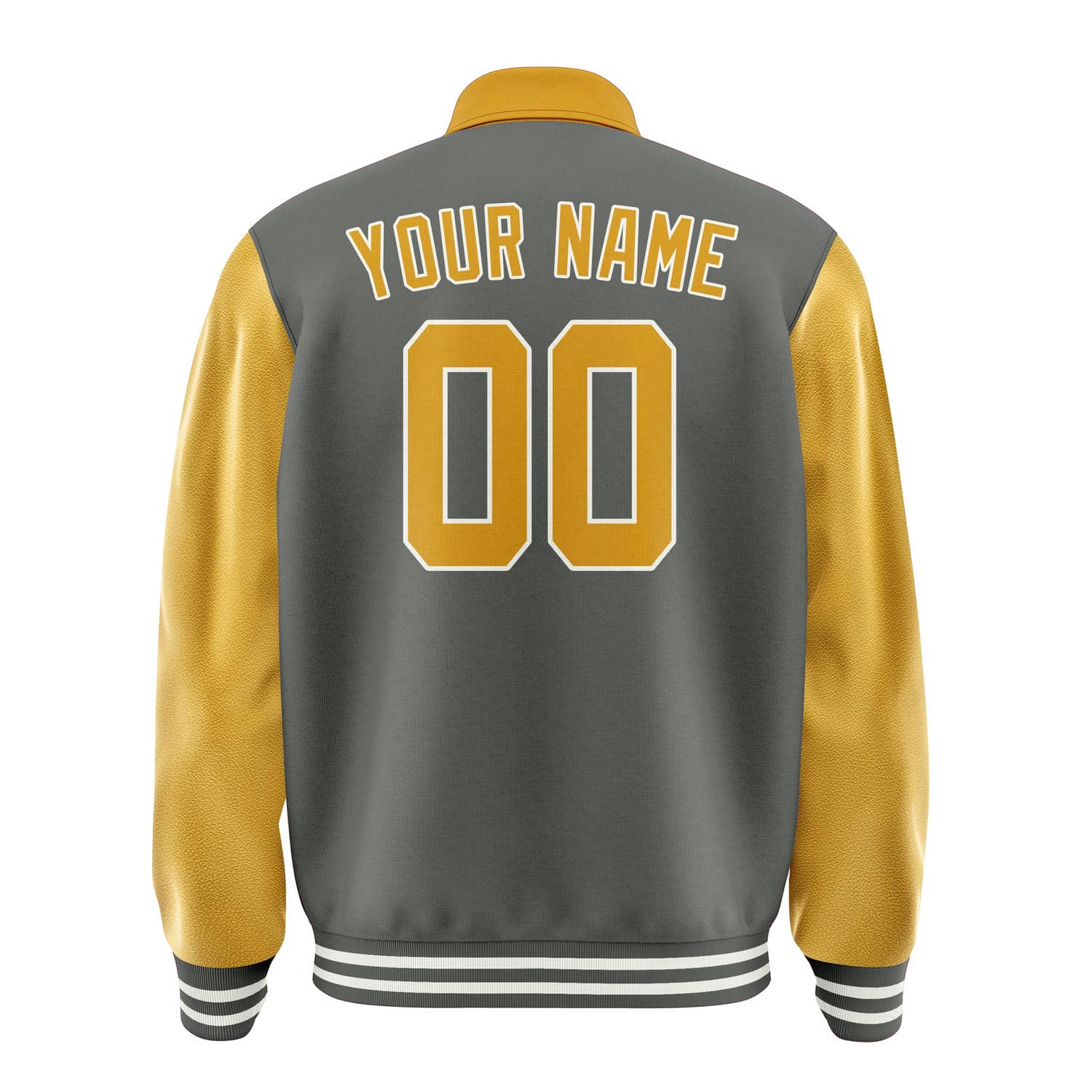 Custom Dark Grey Yellow Jacket