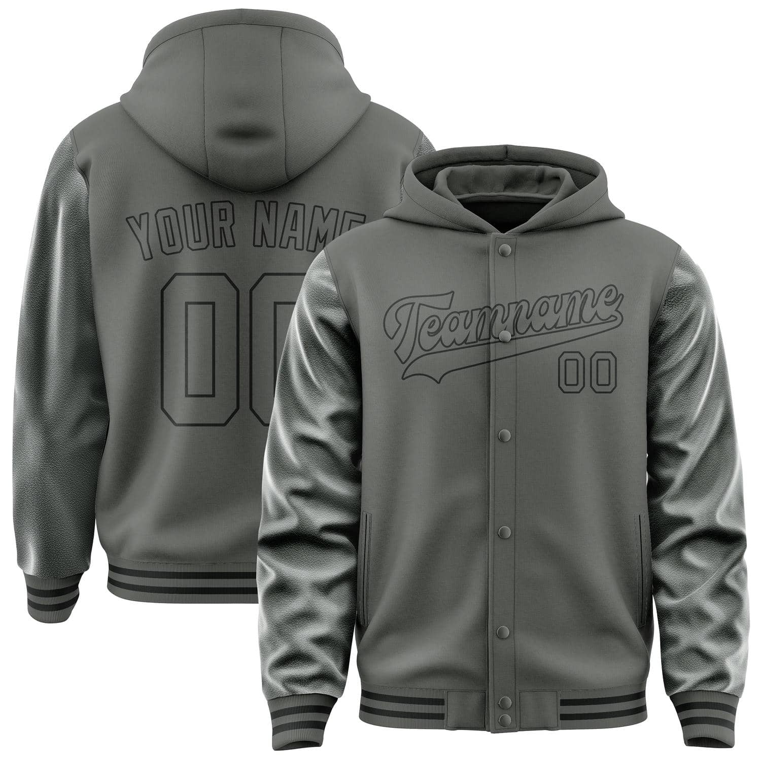 Custom Dark Grey Dark Grey Jacket