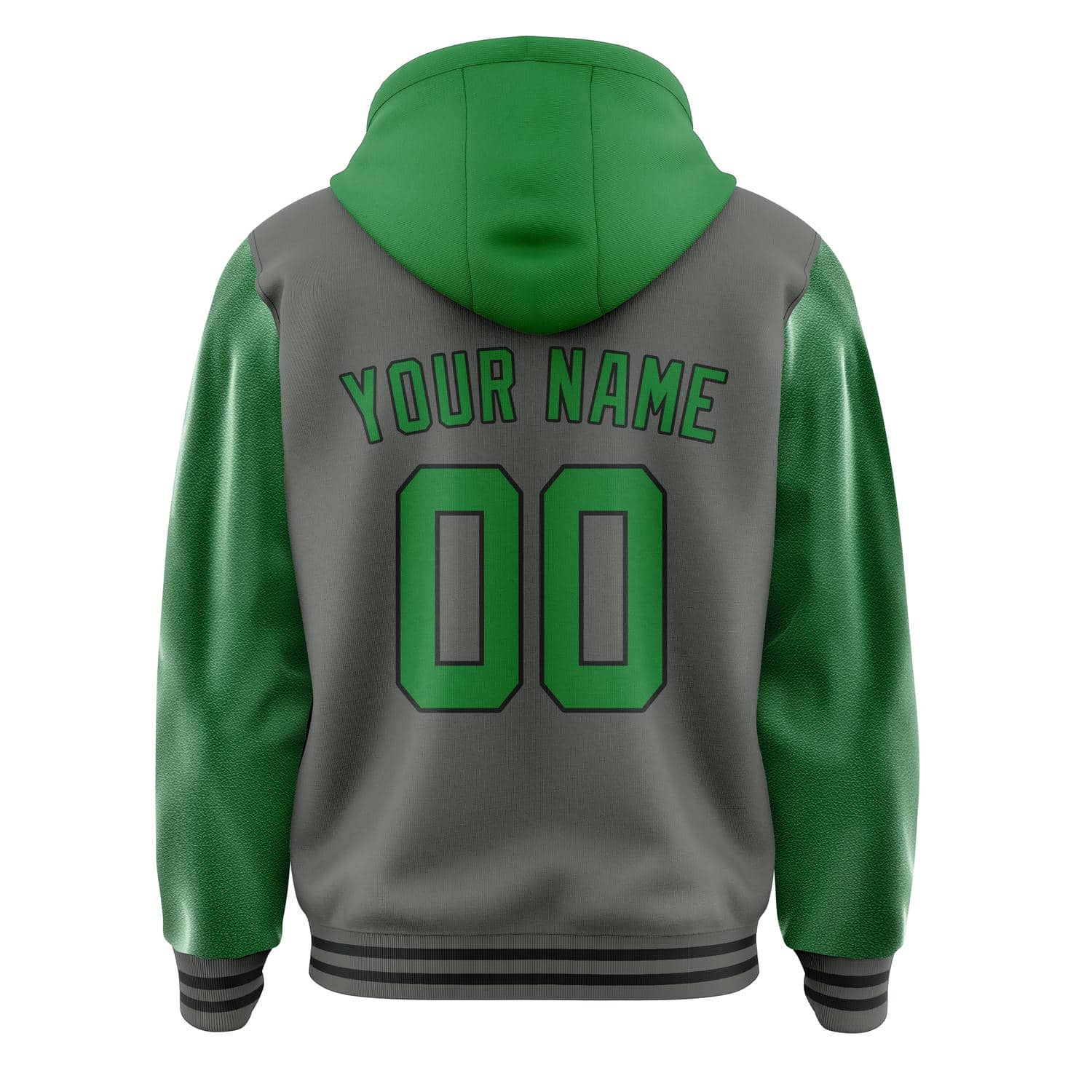 Custom Dark Grey Emerald Green Jacket
