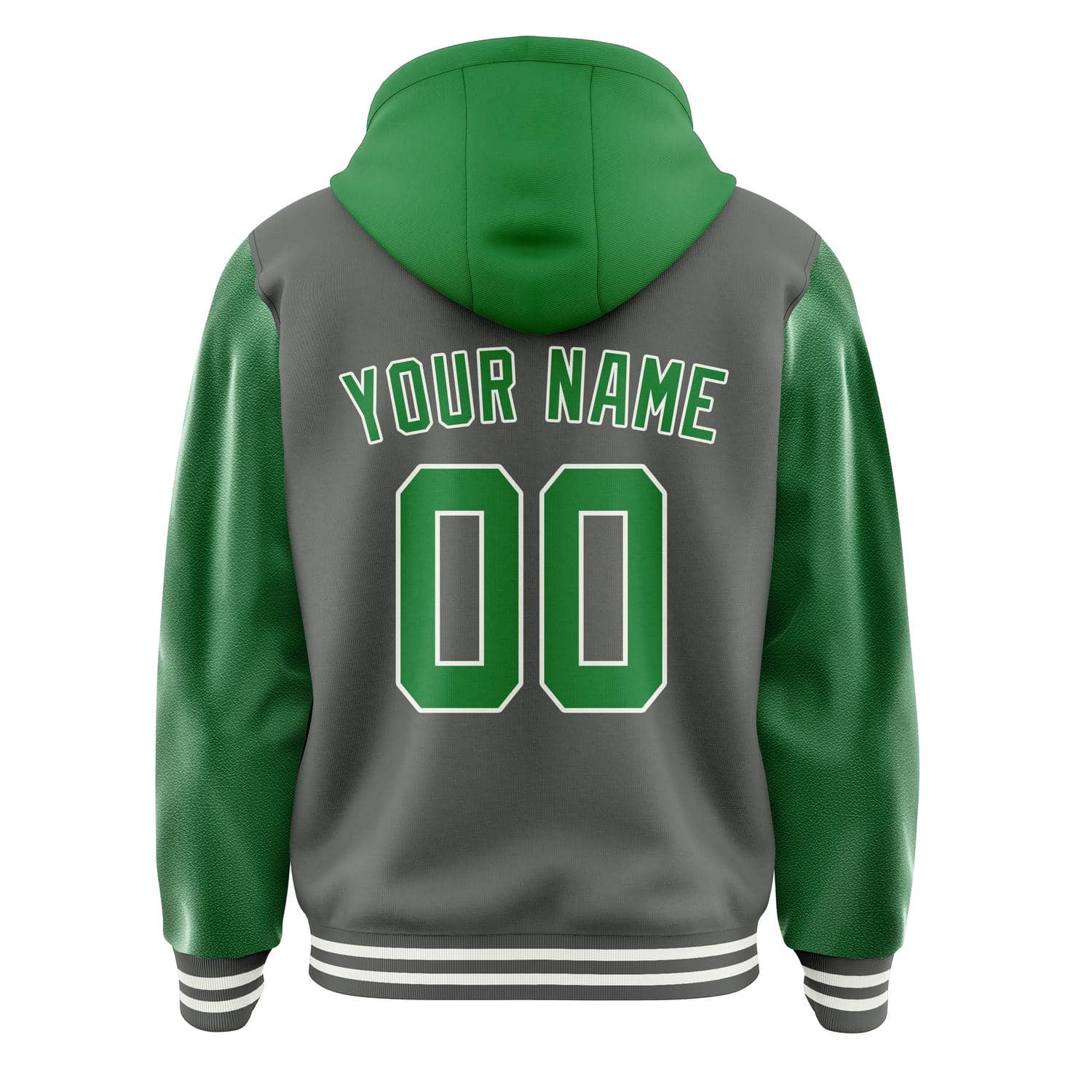 Custom Dark Grey Emerald Green Jacket