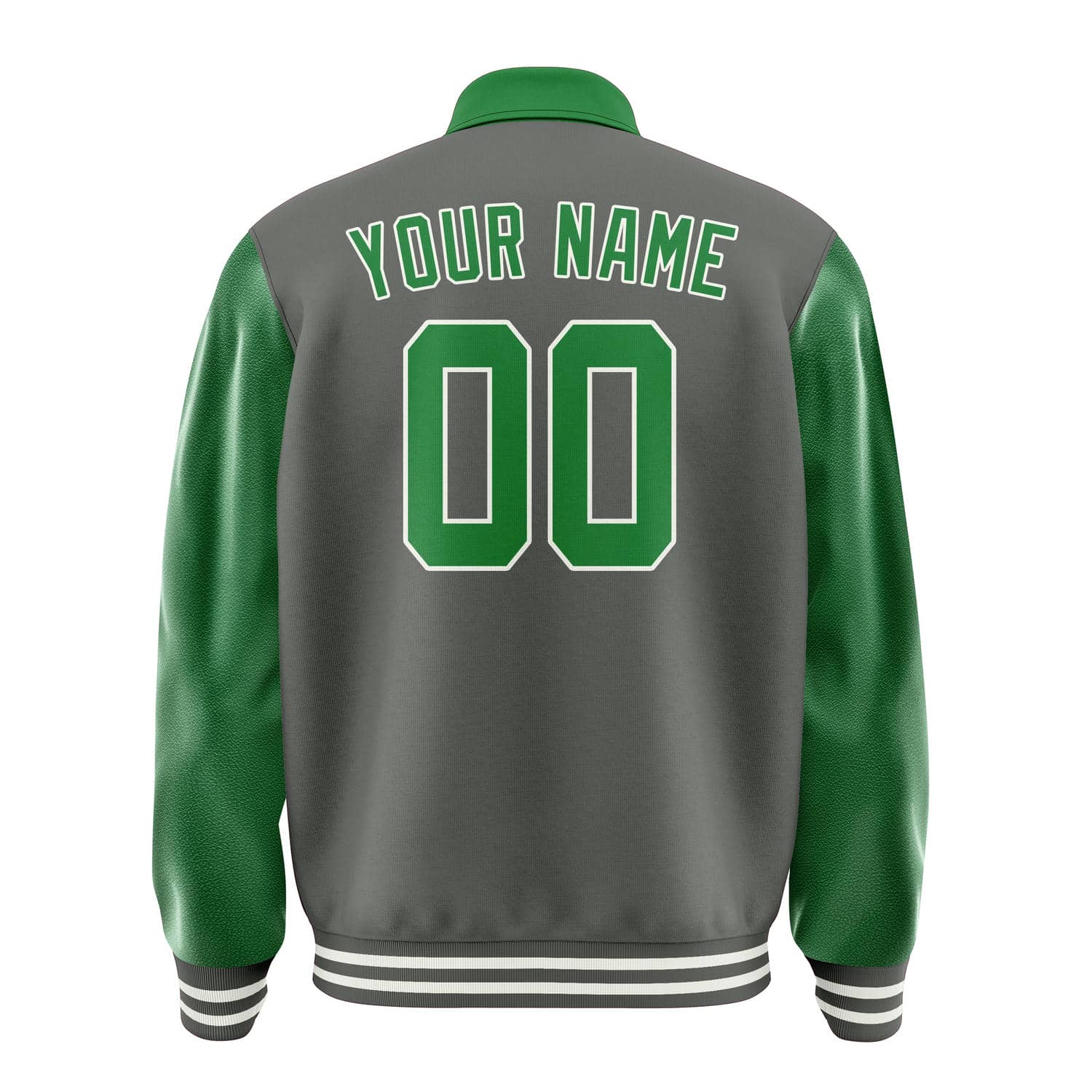 Custom Dark Grey Emerald Green Jacket