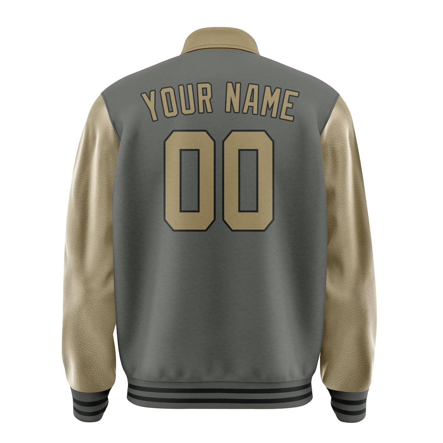 Custom Dark Grey Light Khaki Jacket