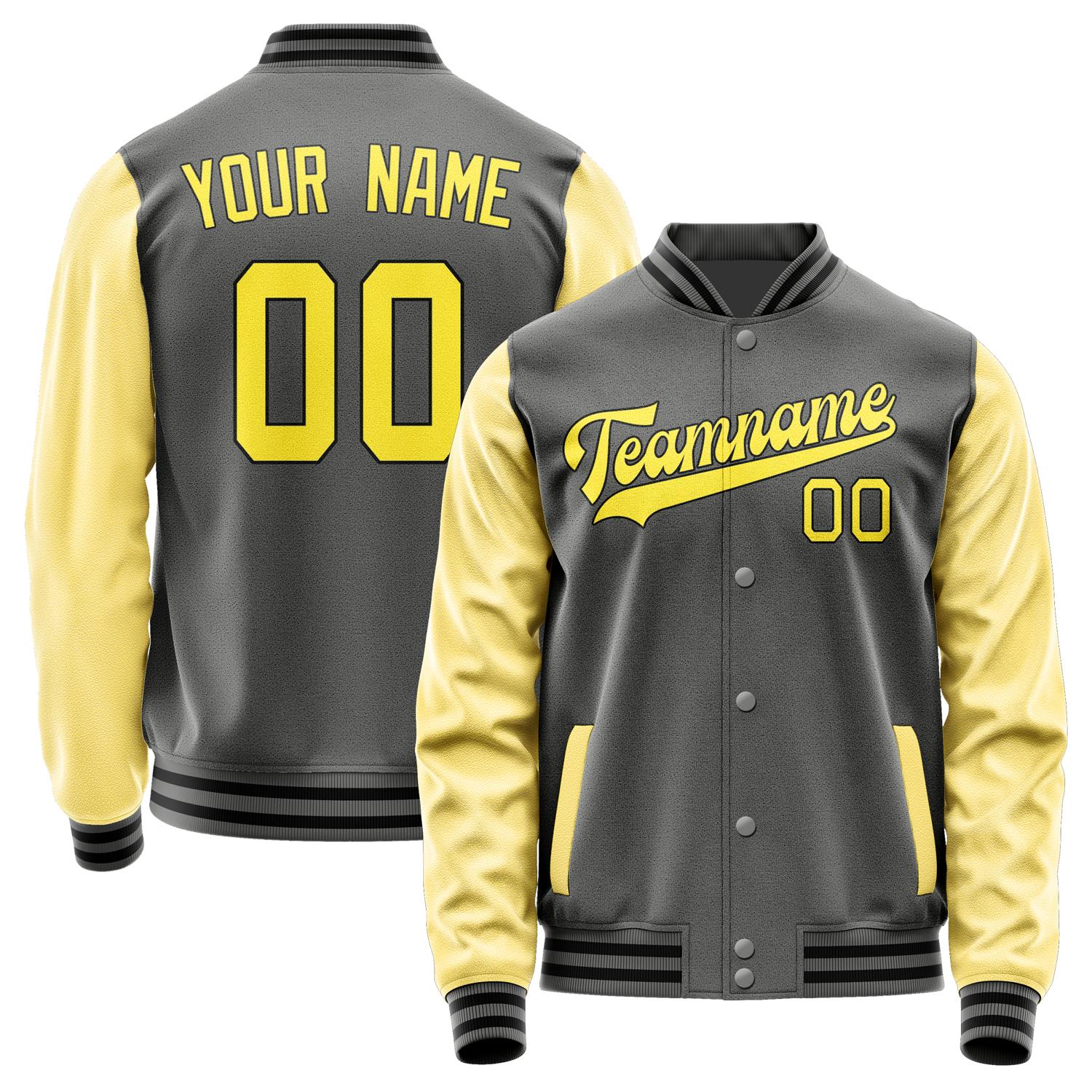 Custom Dark Grey Light Yellow Jacket JA2020262017B31726