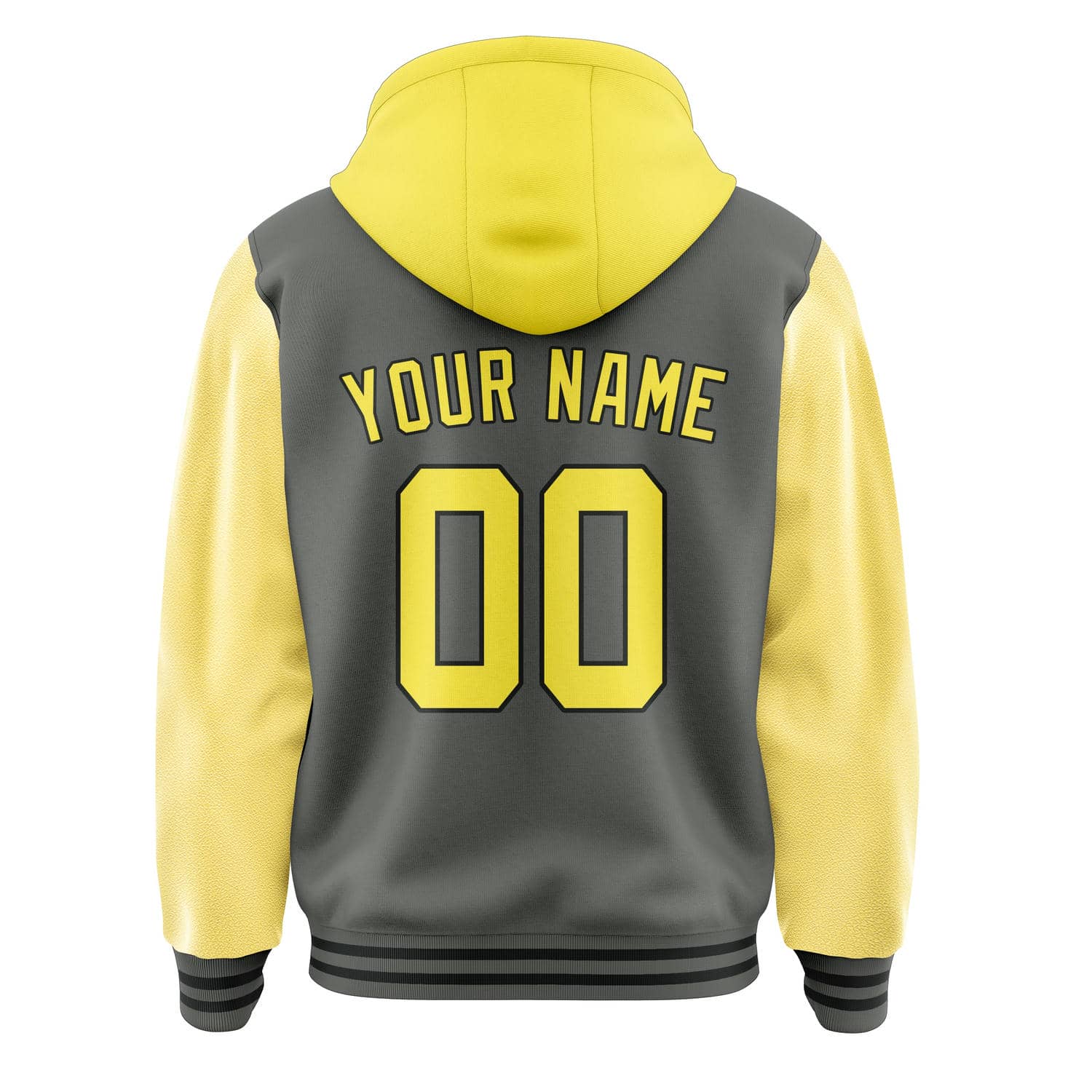 Custom Dark Grey Light Yellow Jacket