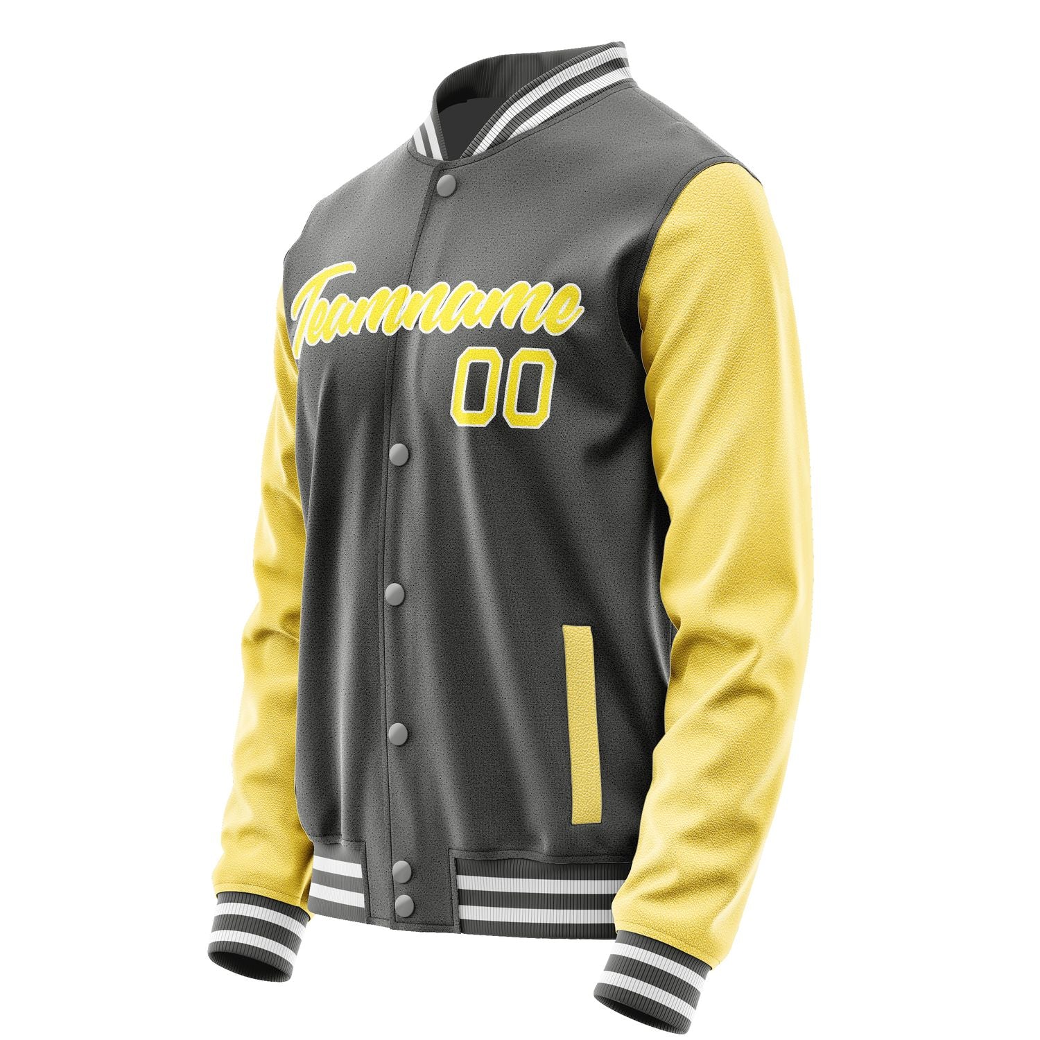 Custom Dark Grey Light Yellow Jacket JA2020262018B21826