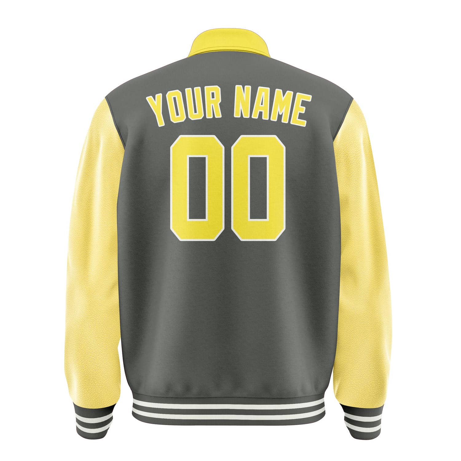 Custom Dark Grey Light Yellow Jacket