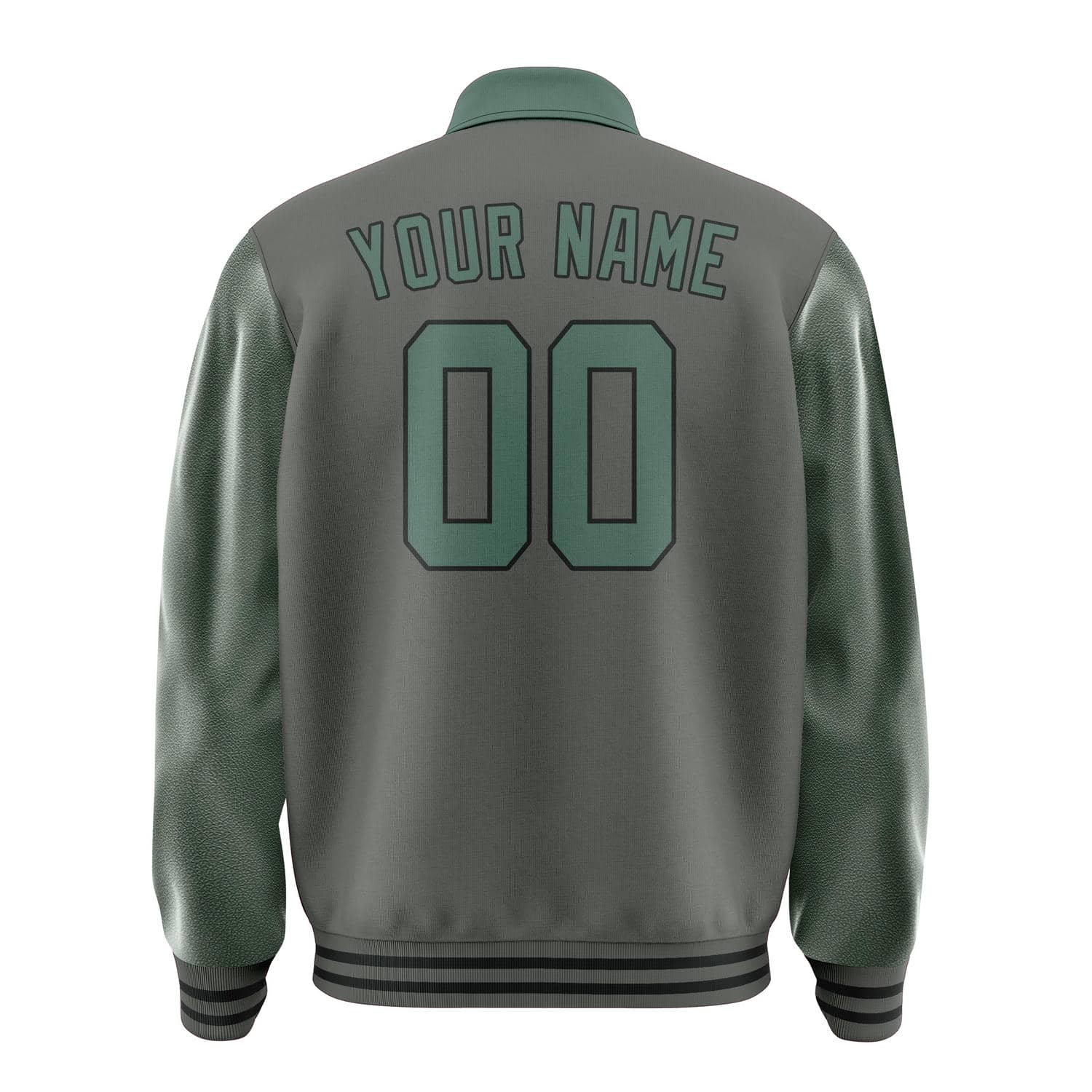 Custom Dark Grey Blue Green Jacket