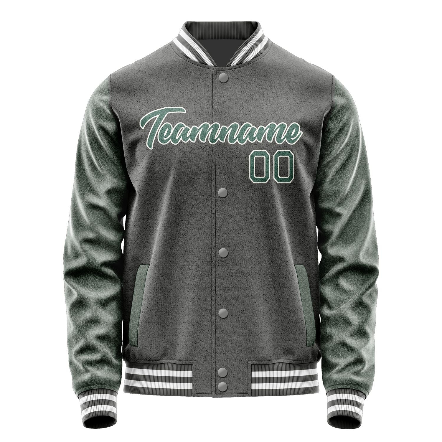 Custom Dark Grey Blue Green Jacket JA2020272017B21727