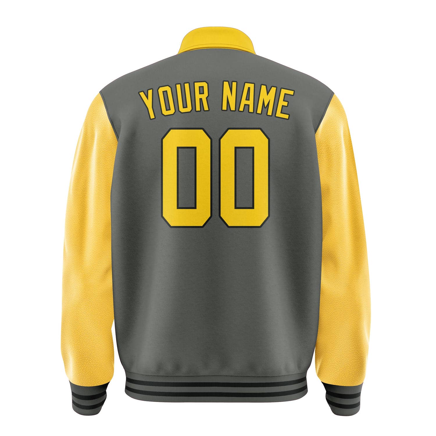 Custom Dark Grey Gold Jacket