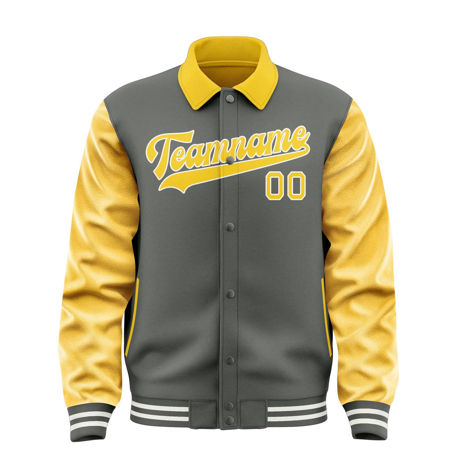 Custom Dark Grey Gold Jacket