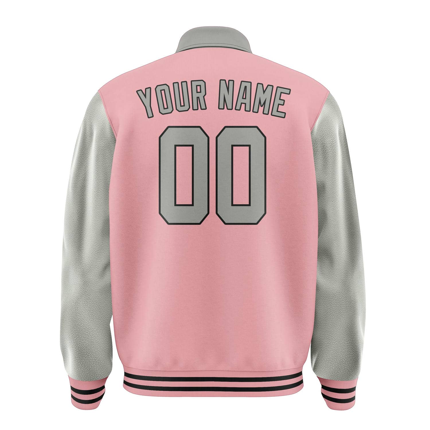 Custom Light Pink Gray Jacket