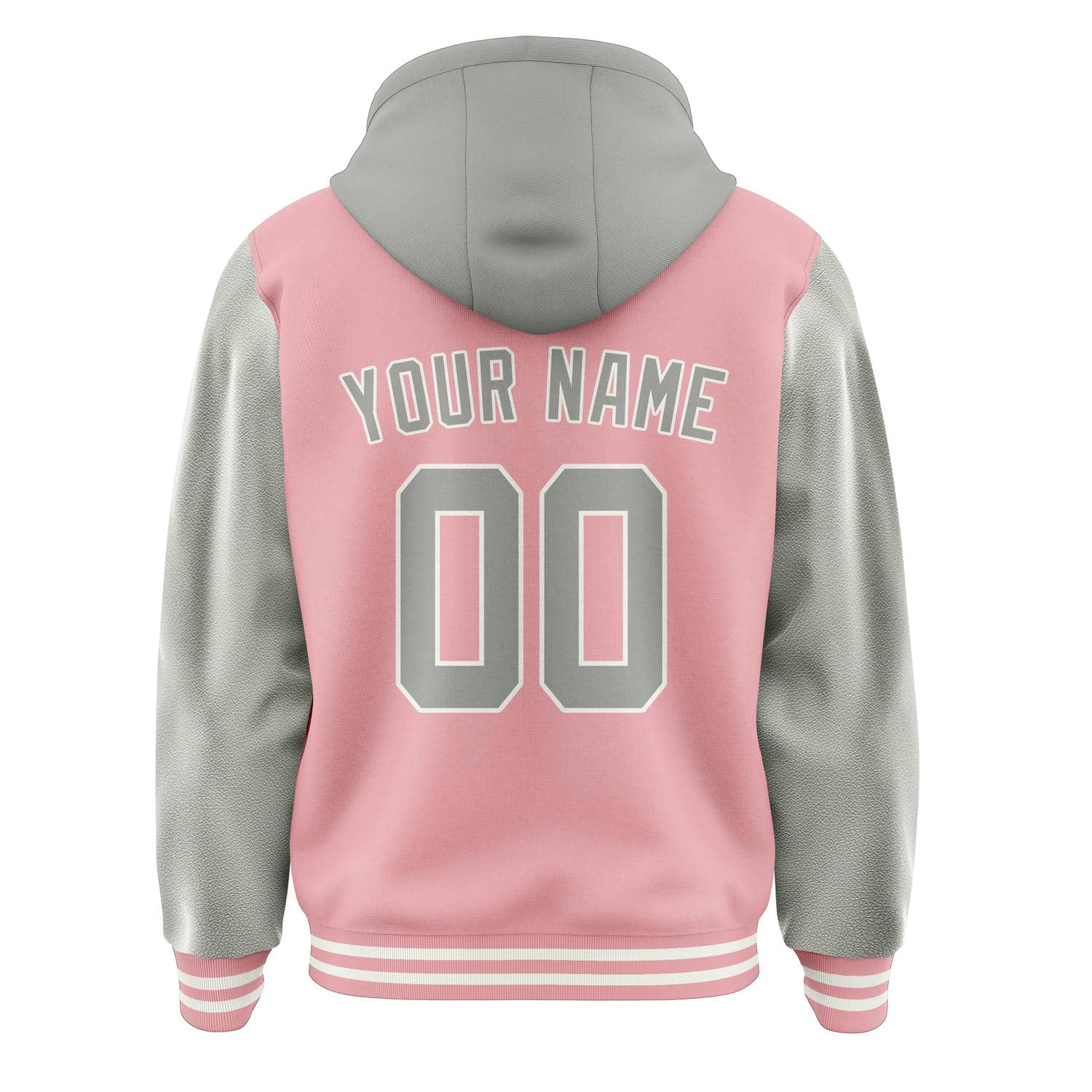 Custom Light Pink Gray Jacket
