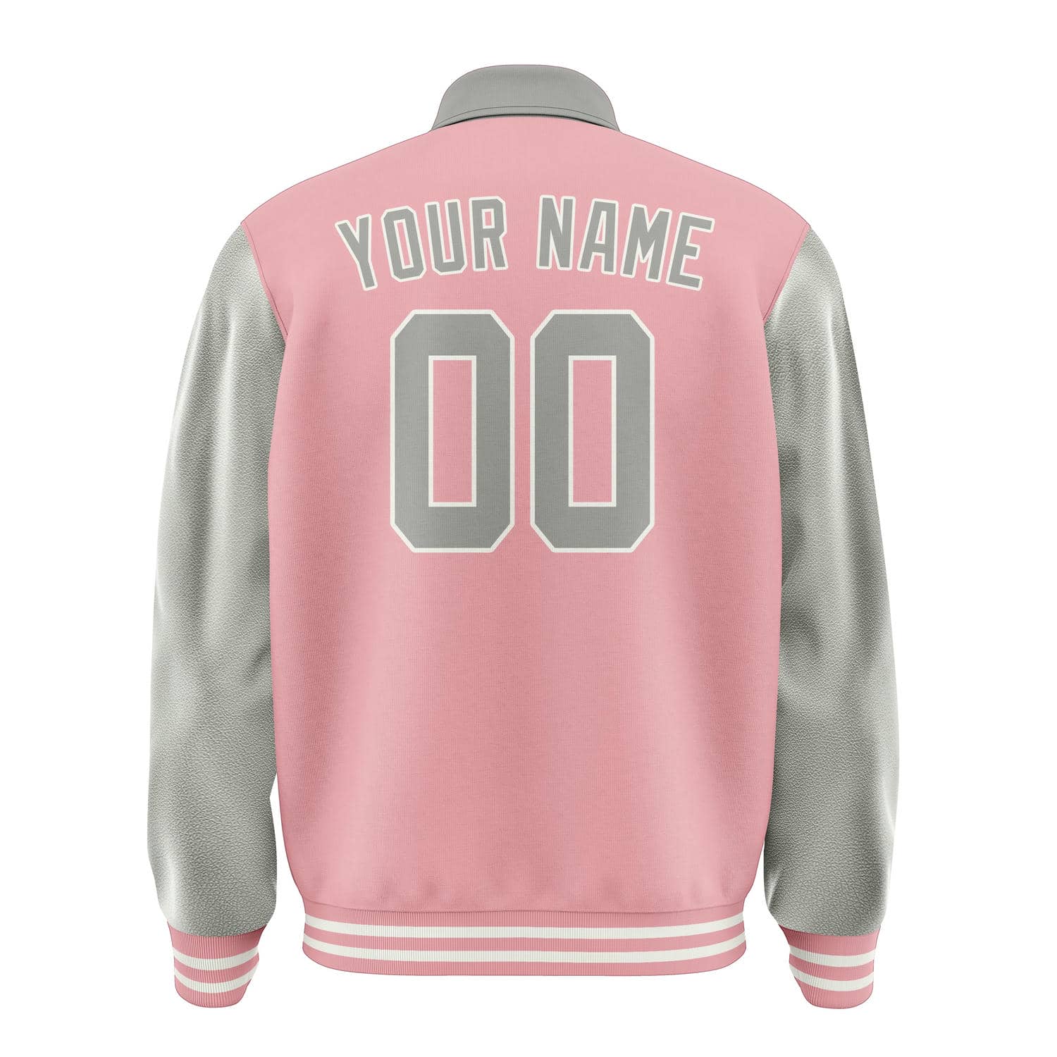 Custom Light Pink Gray Jacket
