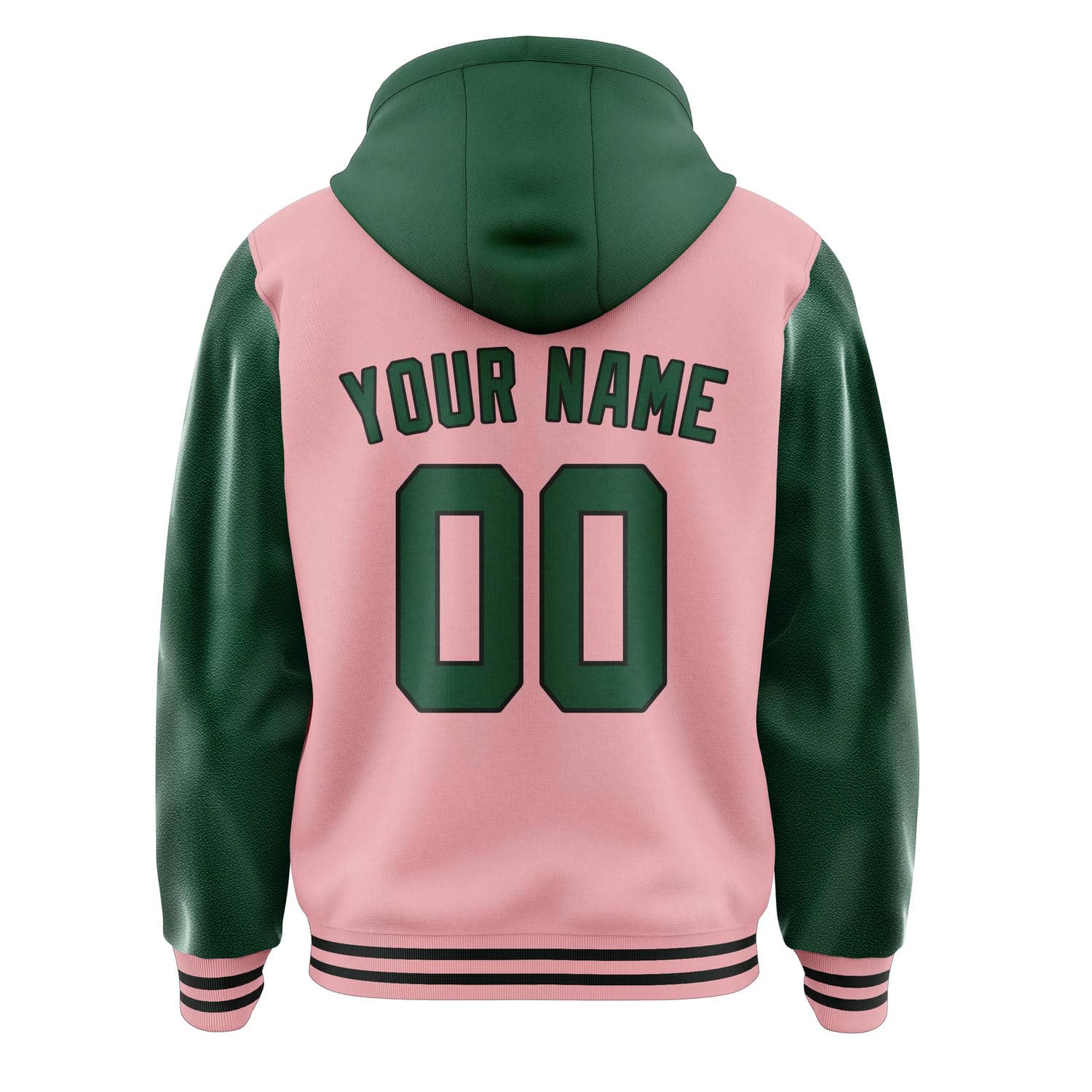 Custom Light Pink Green Jacket