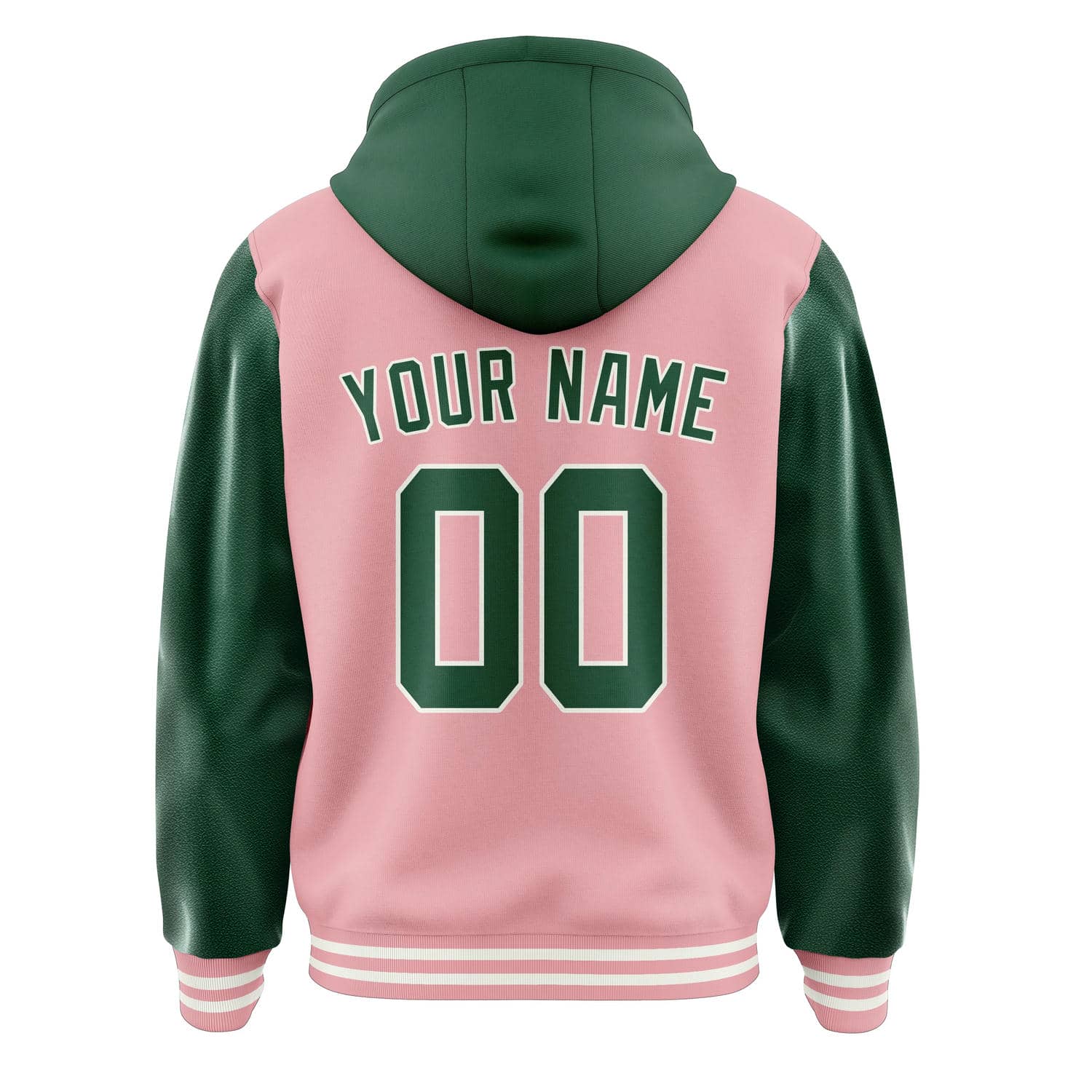 Custom Light Pink Green Jacket