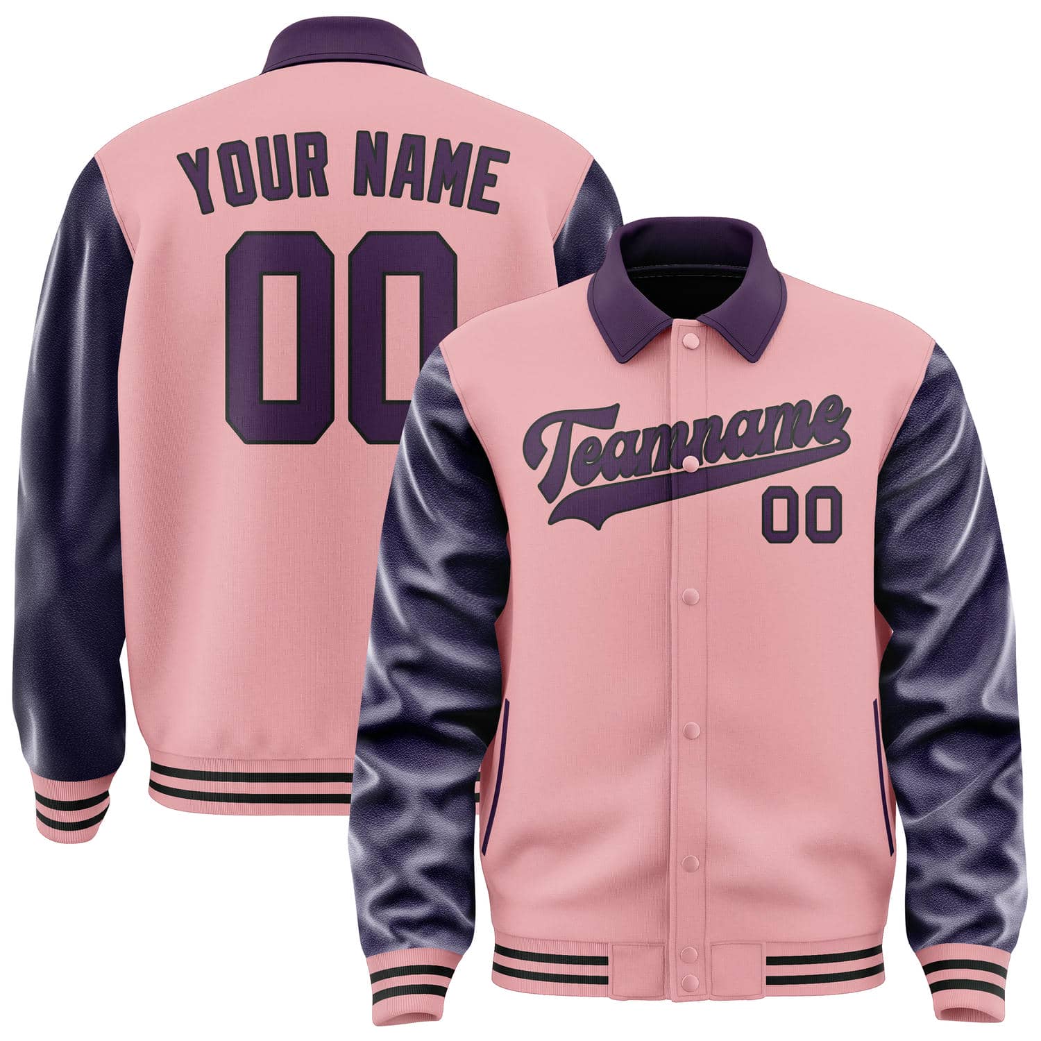 Custom Light Pink Purple Jacket