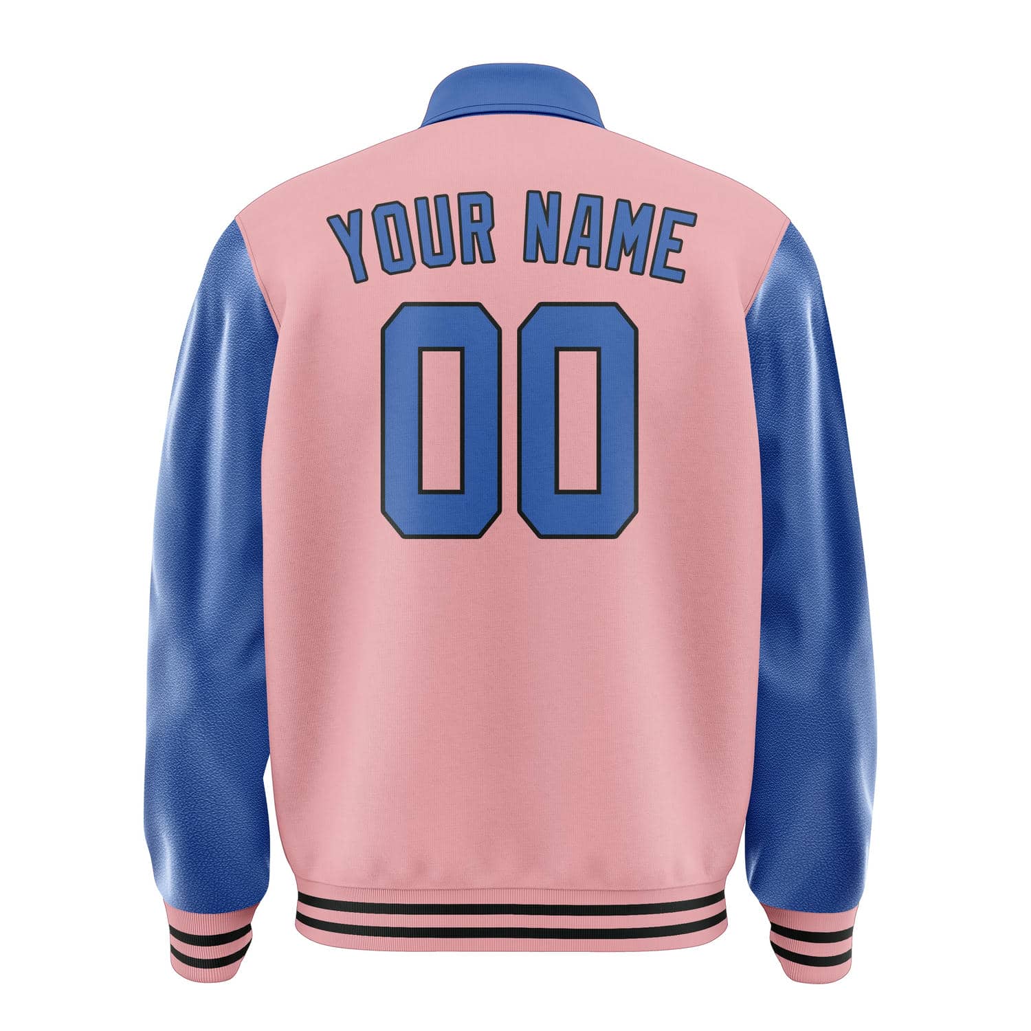 Custom Light Pink Sky Blue Jacket