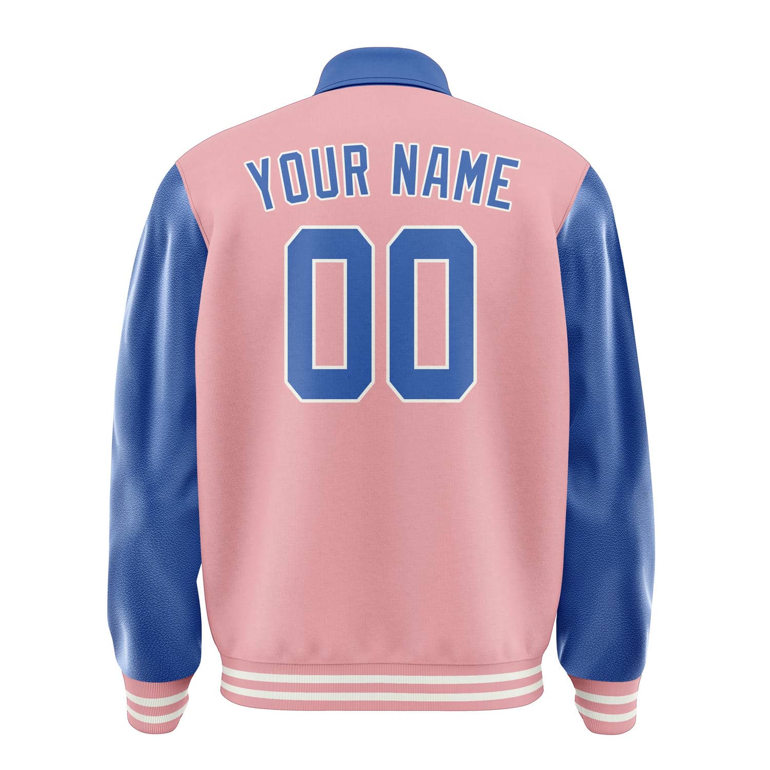 Custom Light Pink Sky Blue Jacket