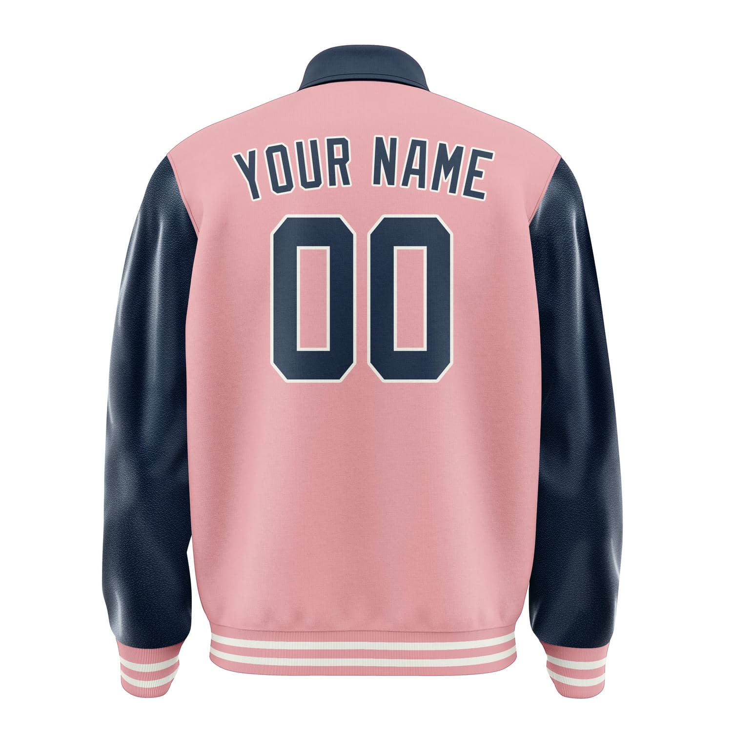 Custom Light Pink Blue Jacket