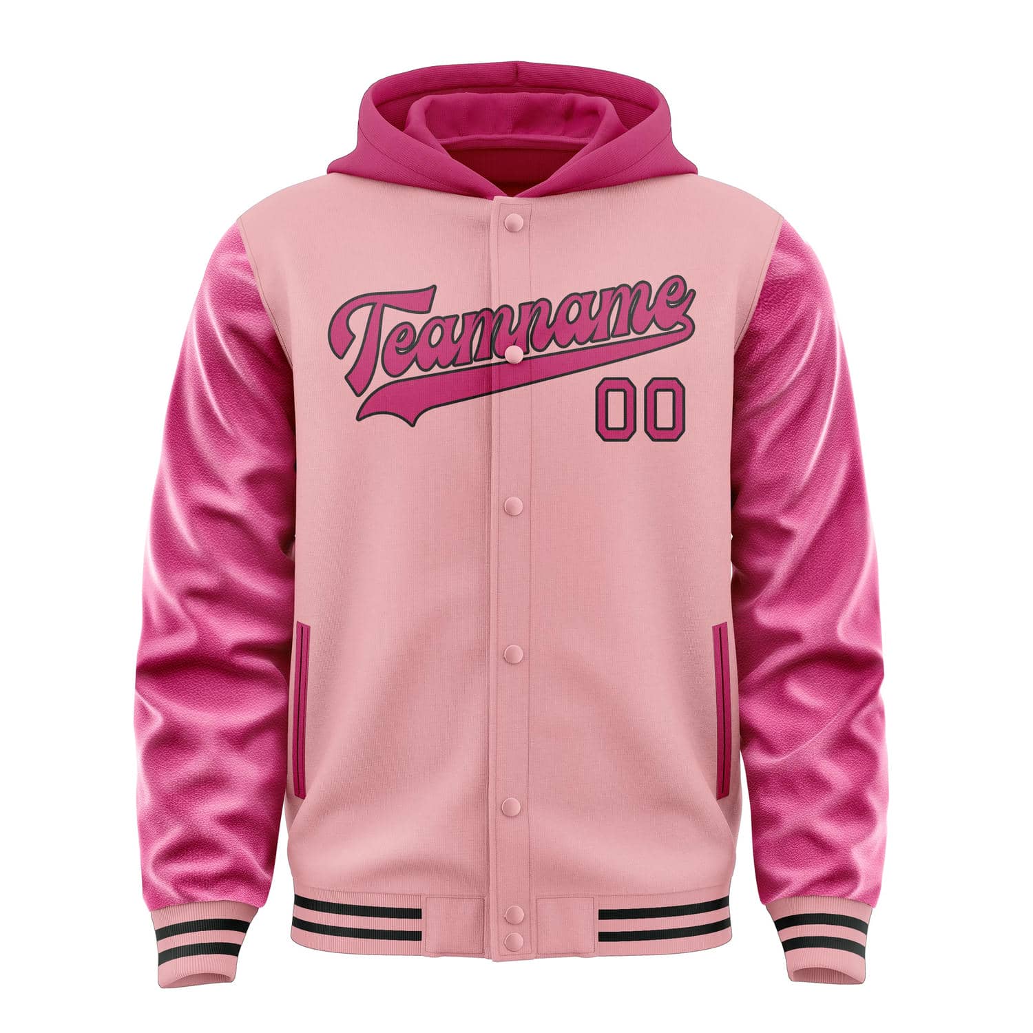 Custom Light Pink Pink Jacket