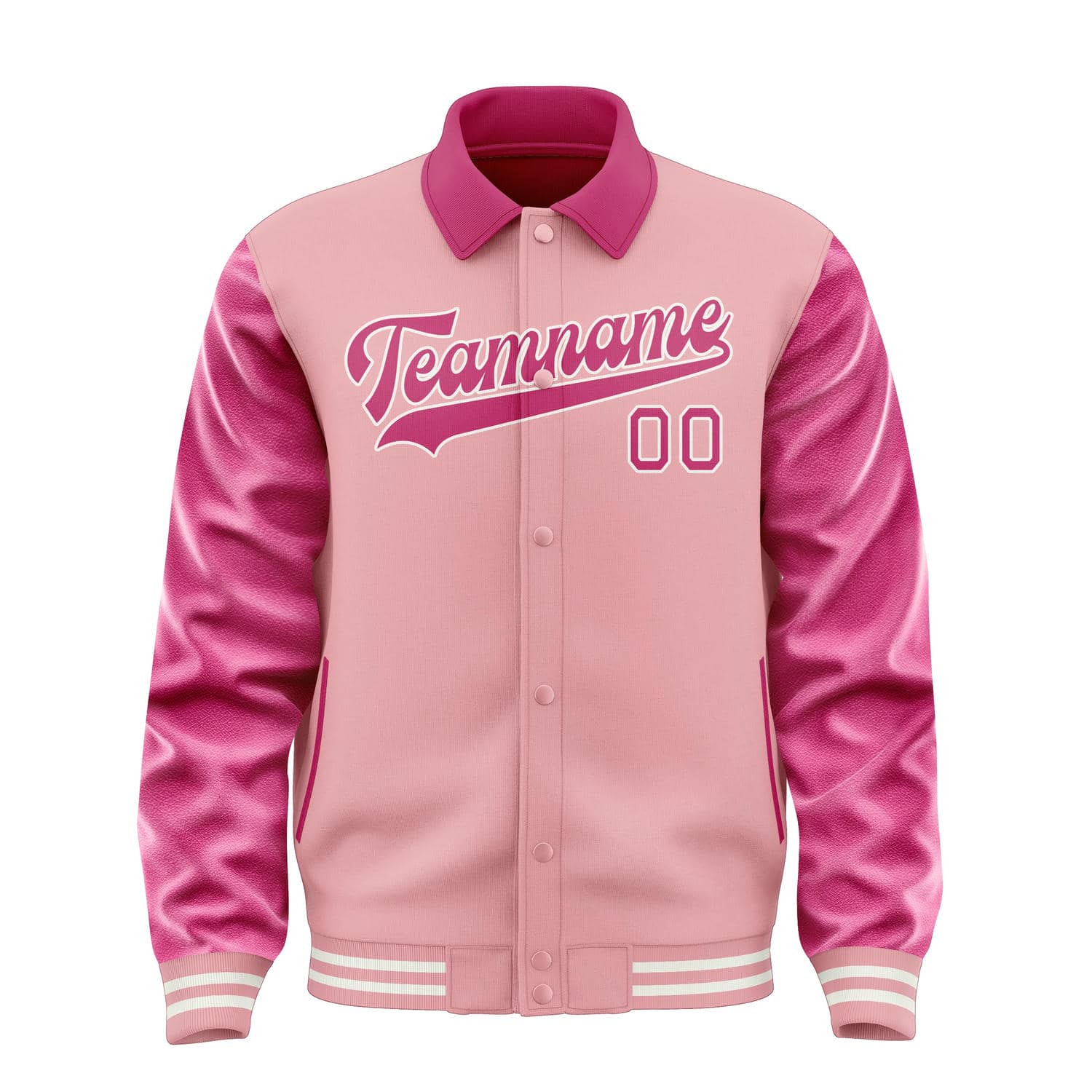 Custom Light Pink Pink Jacket