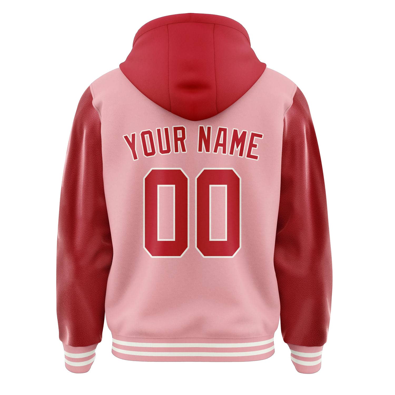 Custom Light Pink Red Jacket