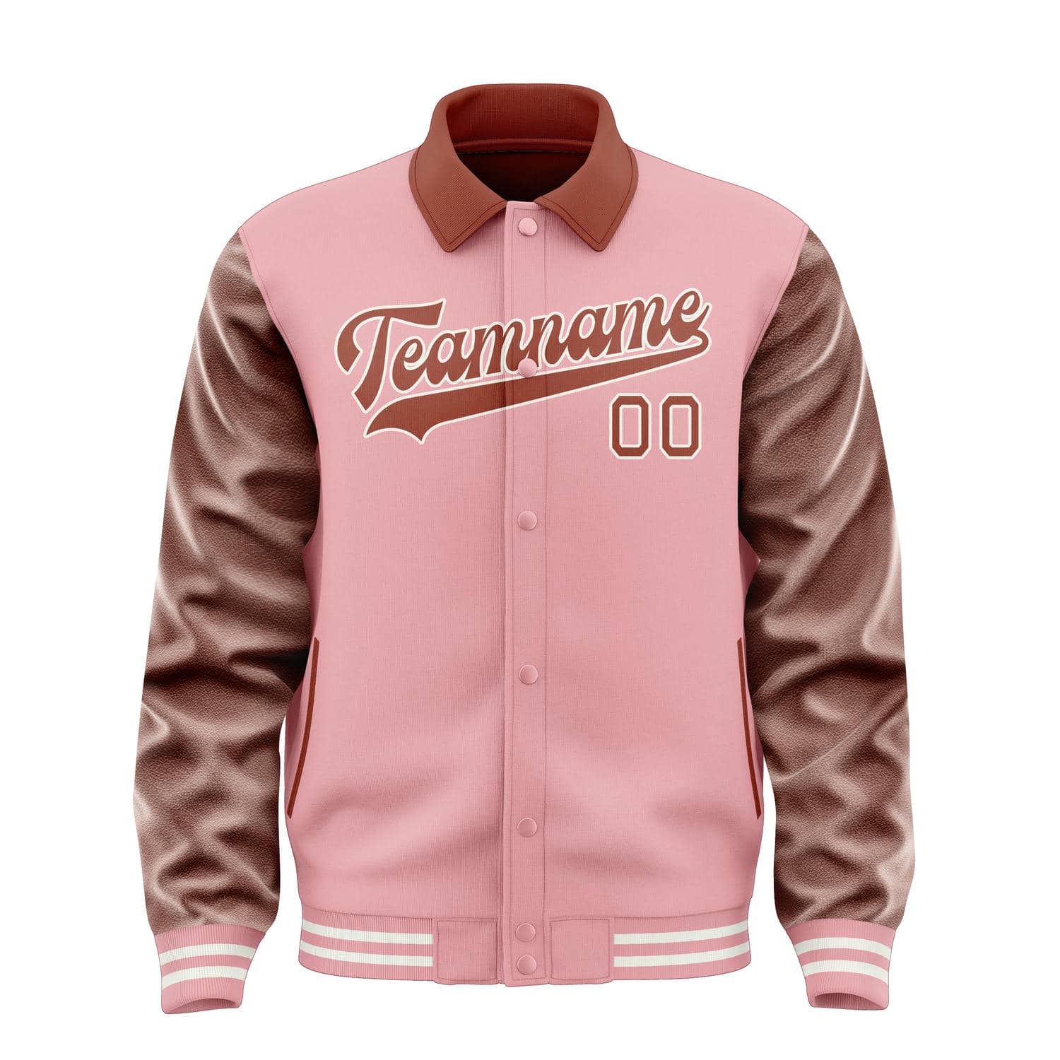Custom Light Pink Coral Red Jacket
