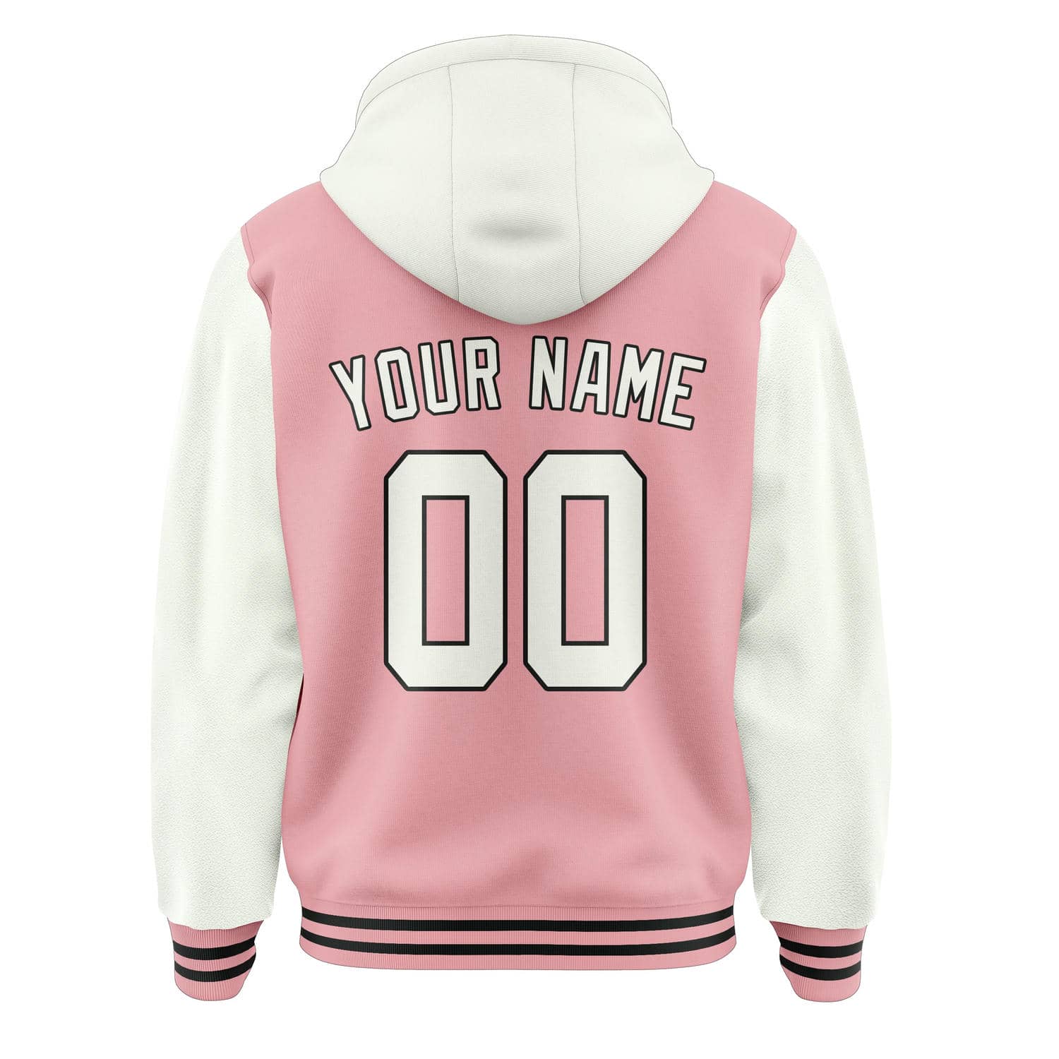 Custom Light Pink White Jacket