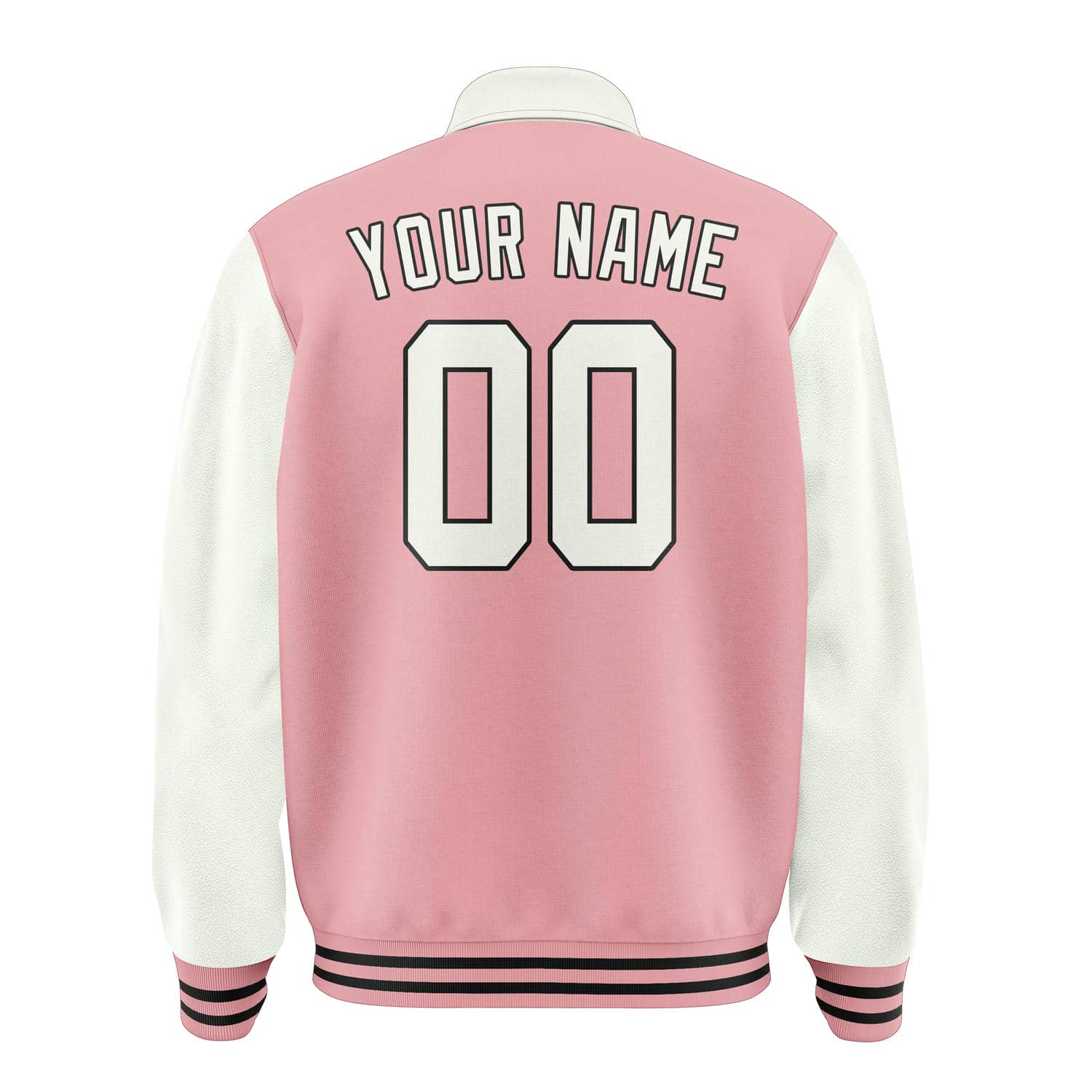 Custom Light Pink White Jacket