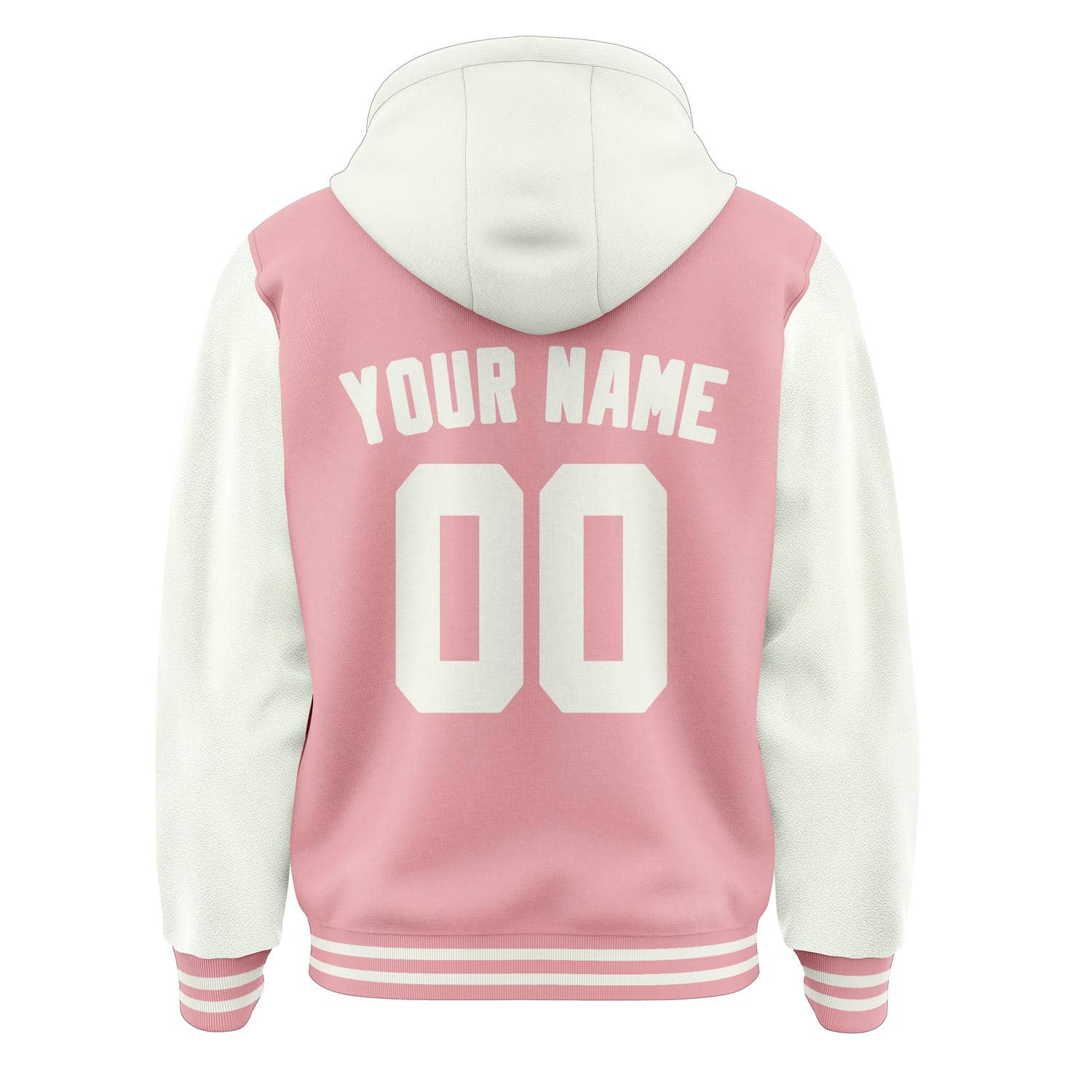 Custom Light Pink White Jacket