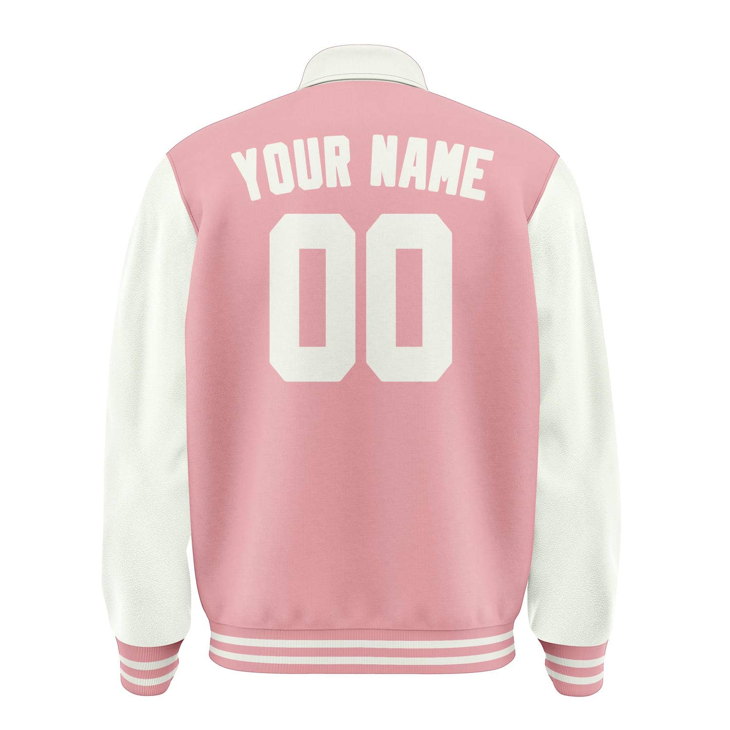 Custom Light Pink White Jacket