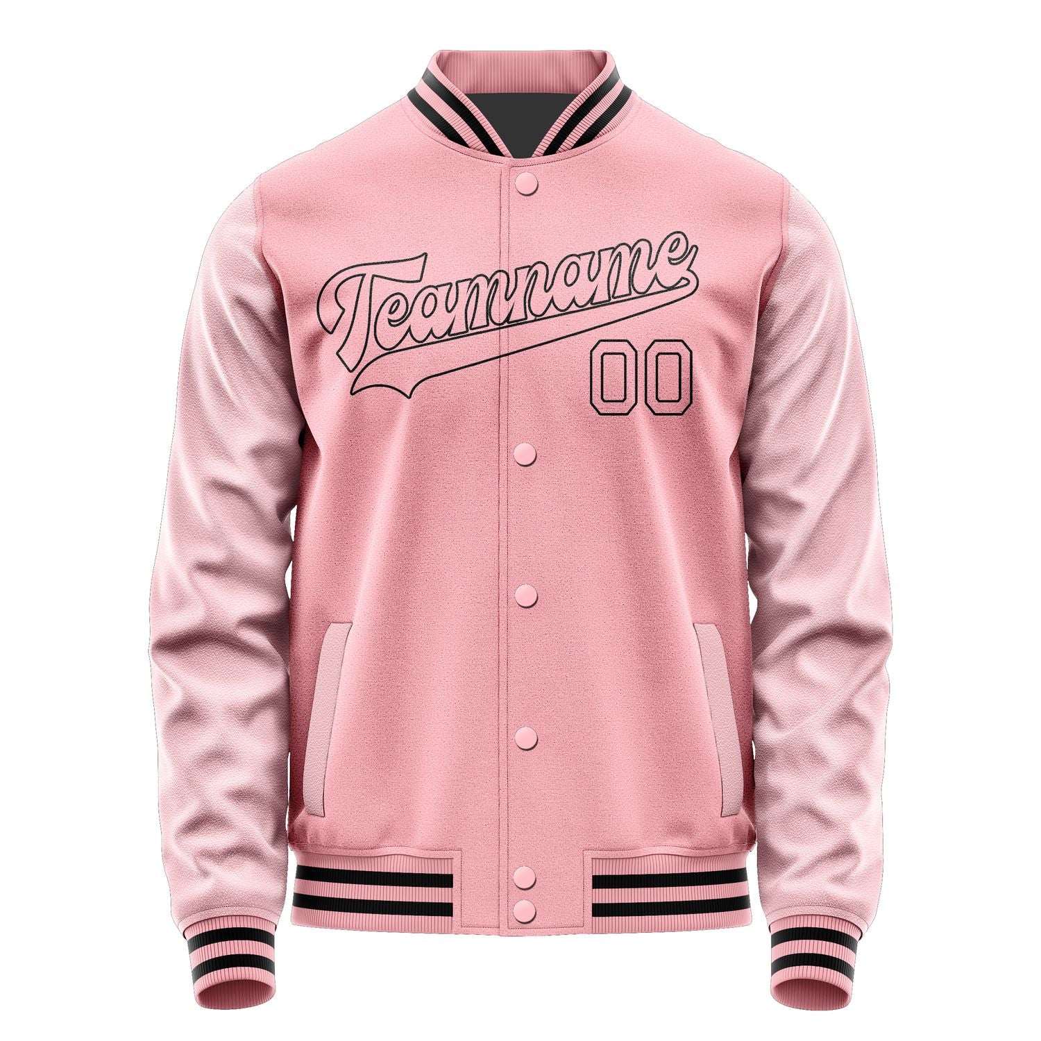 Custom Light Pink Light Pink Jacket JA2121212117B31721