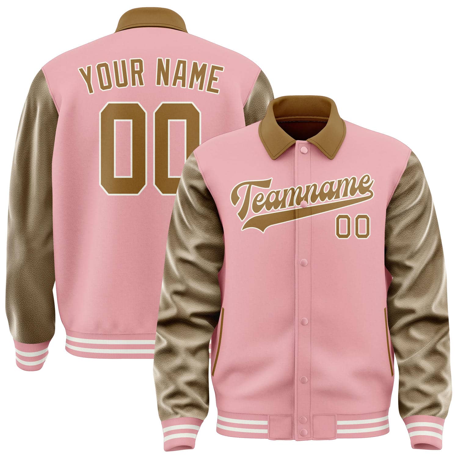 Custom Light Pink Khaki Jacket